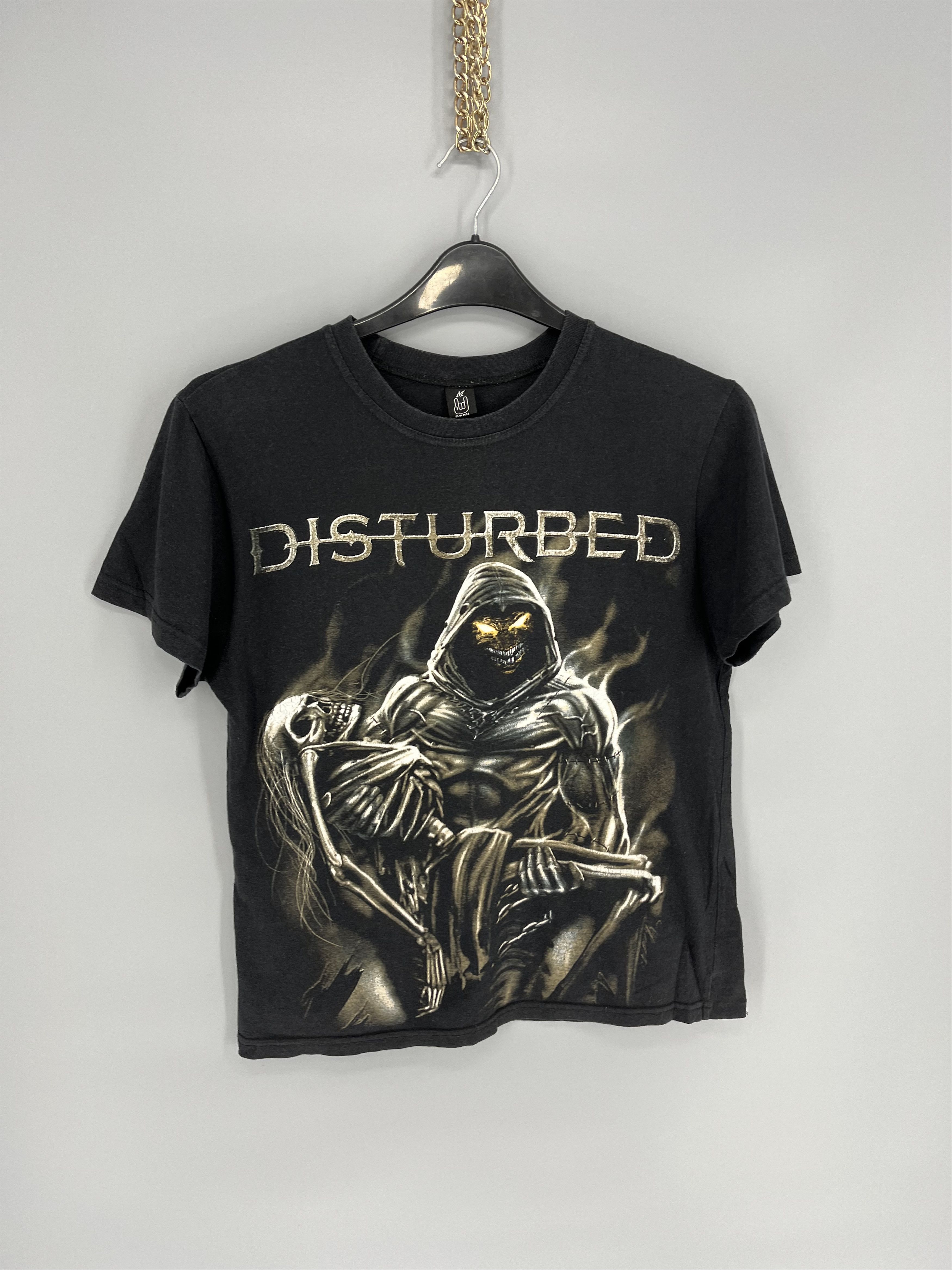 Band Tees Vintage Y2K Disturbed Metal Band Grunge Faded Double Sided Size US M / EU 48-50 / 2 - 2 Thumbnail