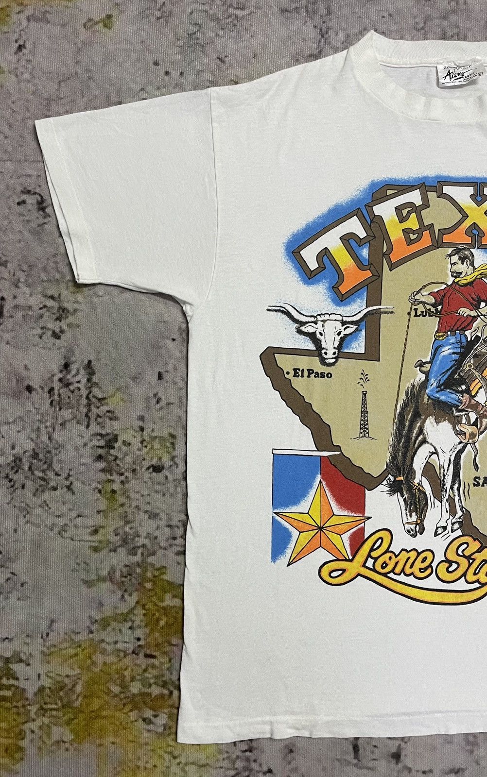 Vintage Texas Lone Star Alamo Designer Vintage 1987 Size US XL / EU 56 / 4 - 2 Thumbnail