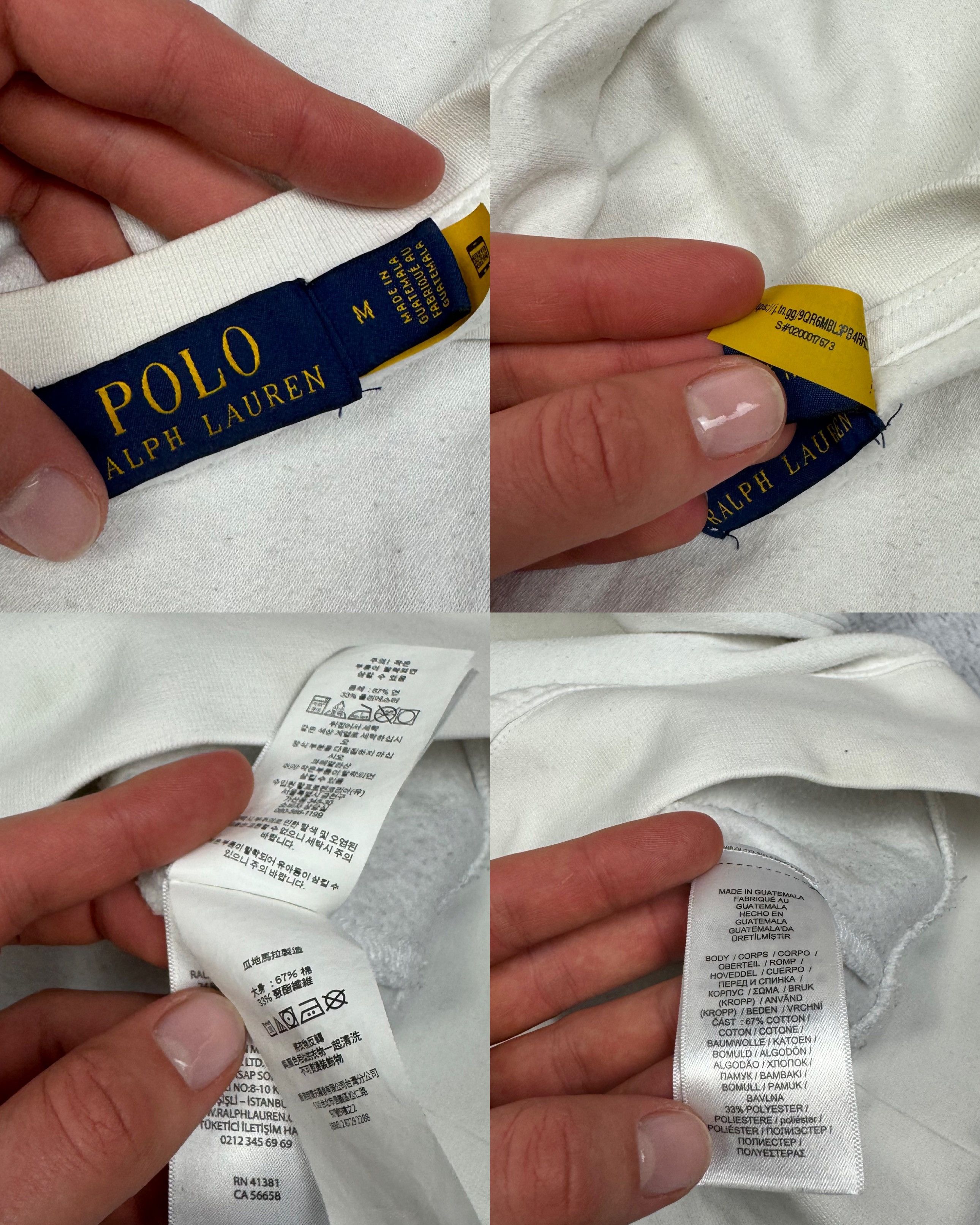Polo Ralph Lauren Polo Bear By Ralph Lauren Men's White Cotton Sweatshirt M Size US M / EU 48-50 / 2 - 3 Thumbnail