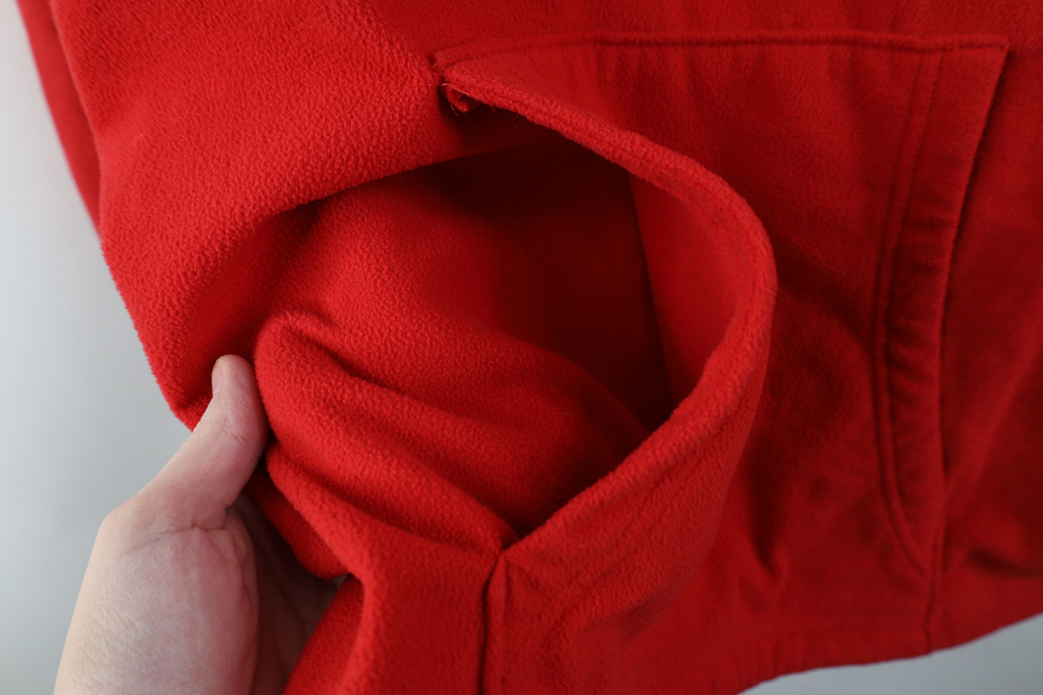 Nike Vintage Y2K Nike Mini Swoosh Fleece Hoodie Sweatshirt Red Size US S / EU 44-46 / 1 - 7 Thumbnail