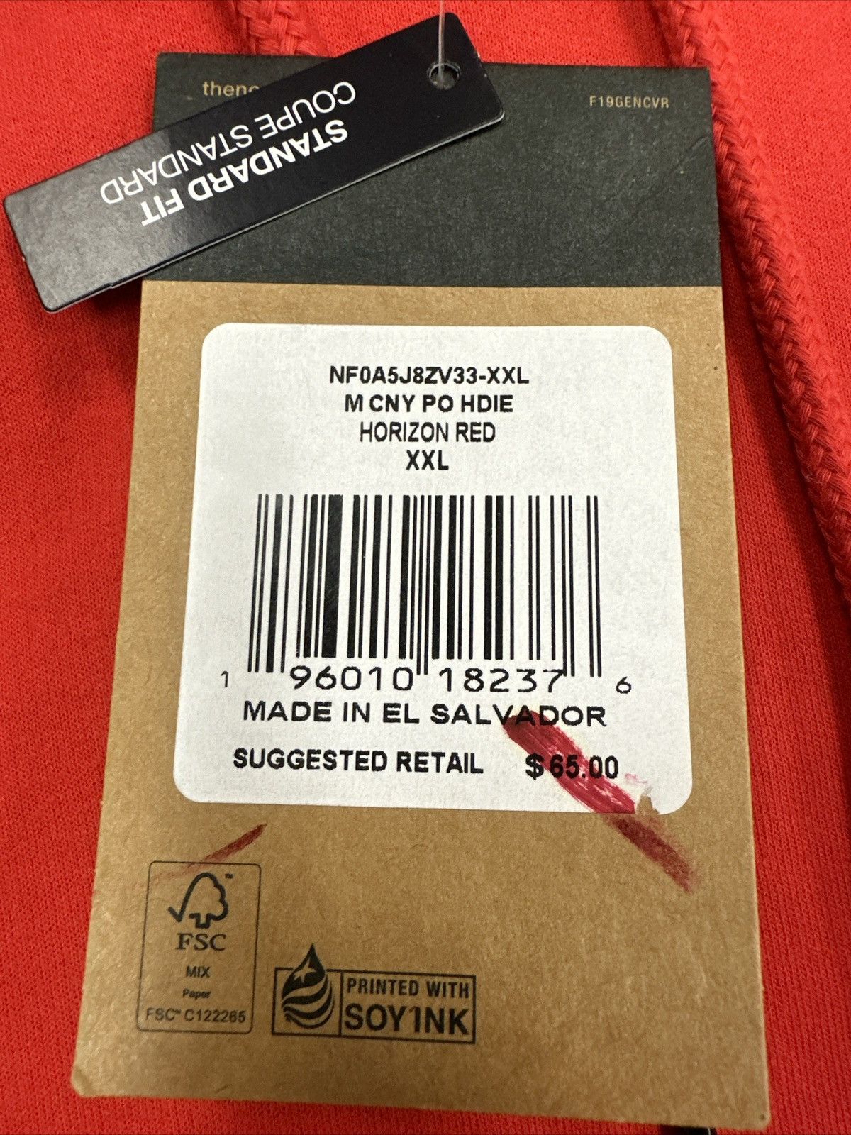 The North Face TNF CNY OF THE TIGER PULLOVER HOODIE RED MENS SIZE XXL Size US XXL / EU 58 / 5 - 6 Thumbnail