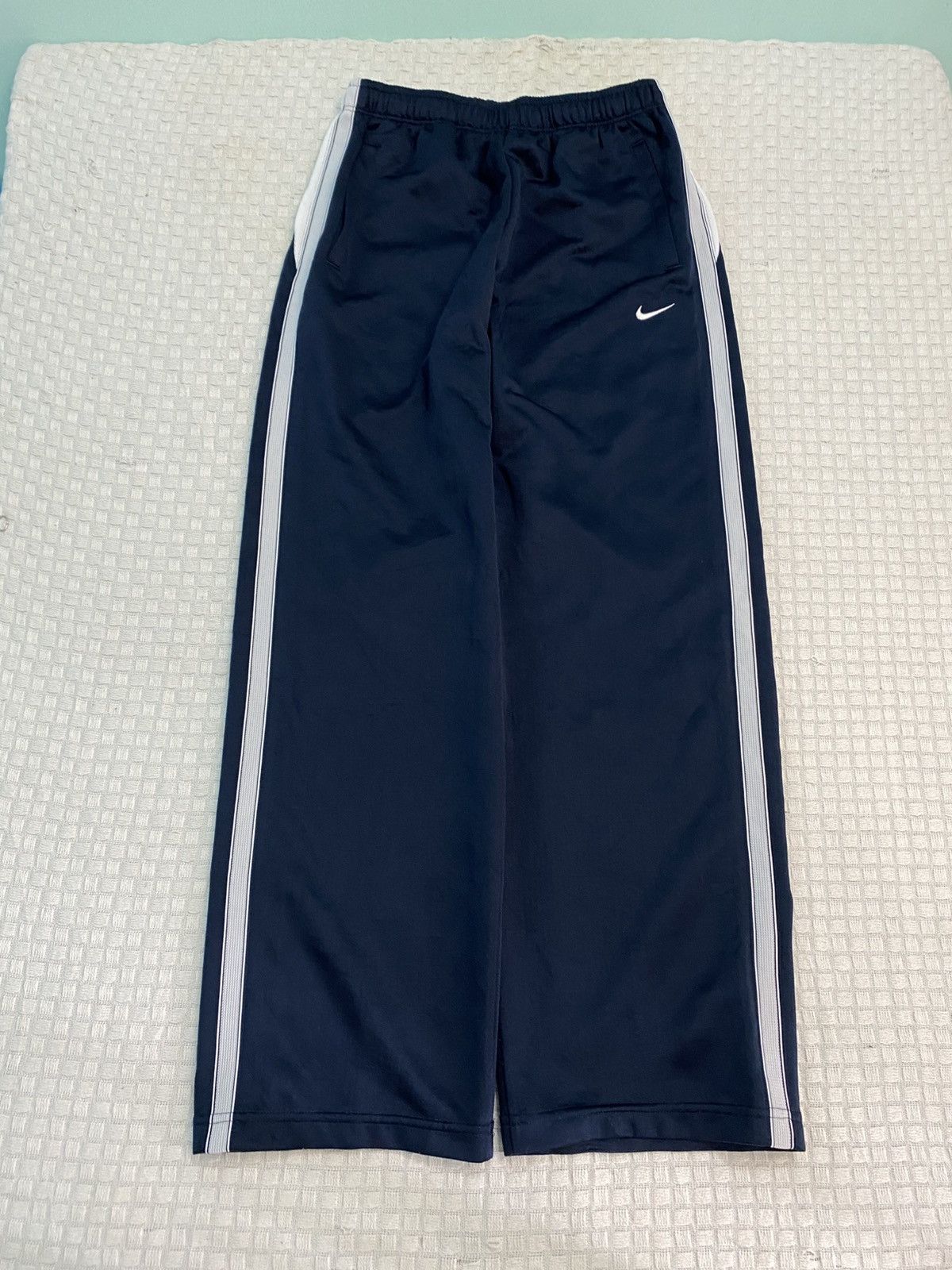 NOCTA × Nike 💥 VINTAGE NIKE 90S BAGGY WIDE LEG SWOOSH TRACK PANTS Y2K Size US 38 / EU 54 - 1 Thumbnail