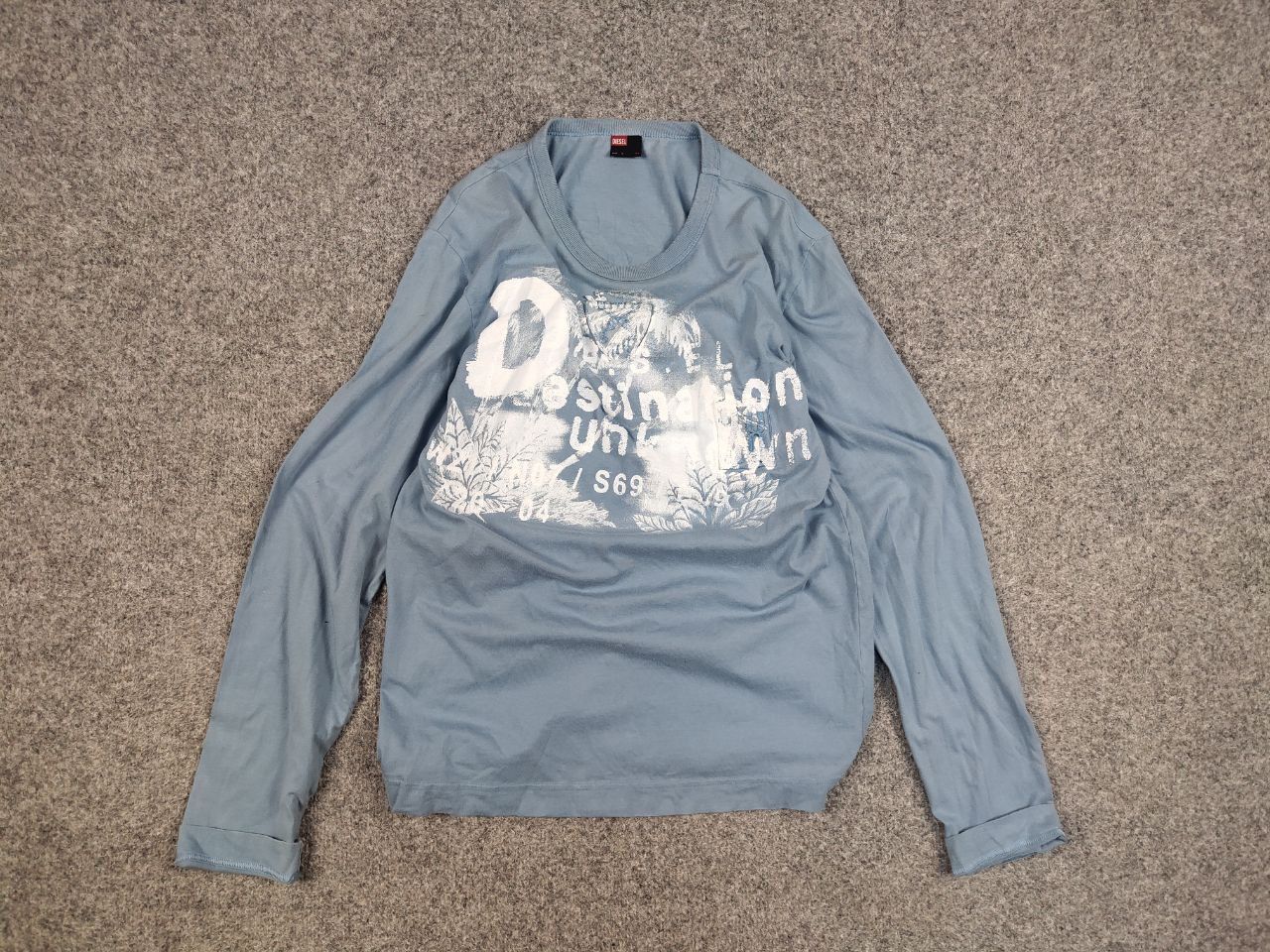 Diesel Vintage Diesel Light Long Sleeve Paint Logo Y2k Style Hype Size US M / EU 48-50 / 2 - 10 Thumbnail