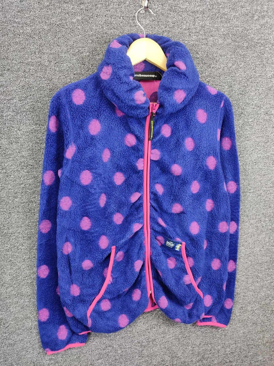 mercibeaucoup Vintage Mercibeaucoup Issey Miyake Fleece Polka Dot Jacket Size US M / EU 48-50 / 2 - 5 Thumbnail