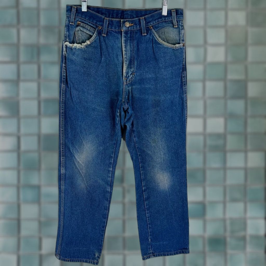 Dickies Dickies Men's Straight Leg Jeans Size 34X30 - Blue Denim, Mid Rise, Regular Fit, Classic Style Size US 32 / EU 48 - 1 Thumbnail