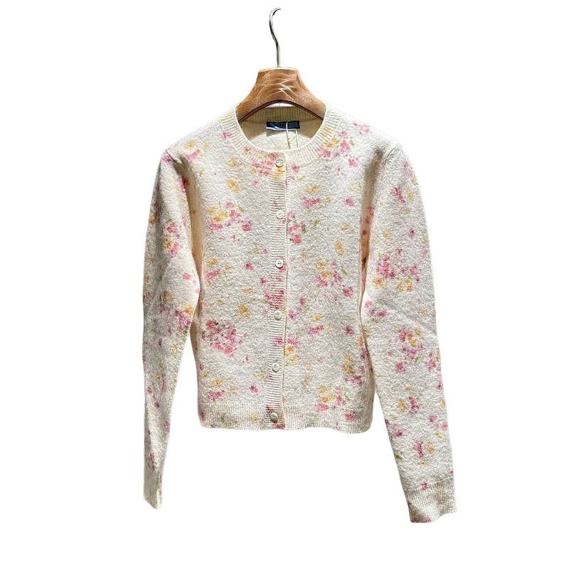 Prada Prada Floral Knit Cardigan Size 40 Size S / US 4 / IT 40 - 1 Thumbnail