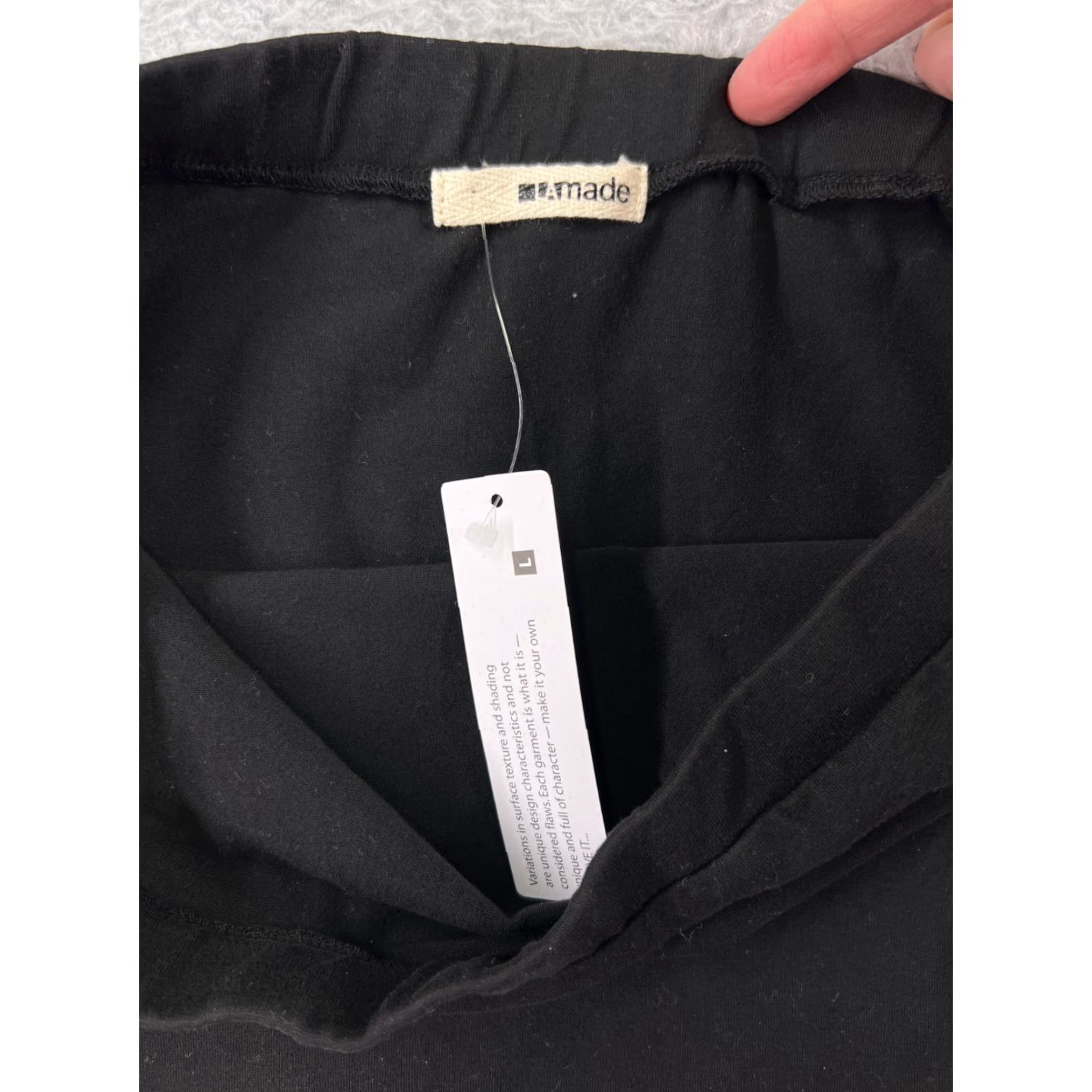 Vintage VINTAGE LA Made Skirt Womens Large Black Cotton Blend Stretch Made in USA Size 36" / US 14 / IT 50 - 3 Thumbnail