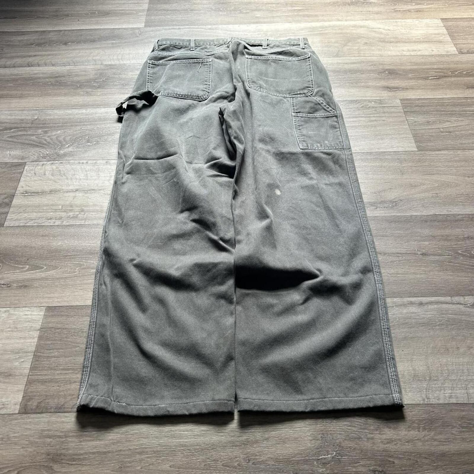 Gap Vintage y2k Moss Green Baggy Carpenter Gap Pants Jeans 38x34 Size US 34 / EU 50 - 2 Thumbnail
