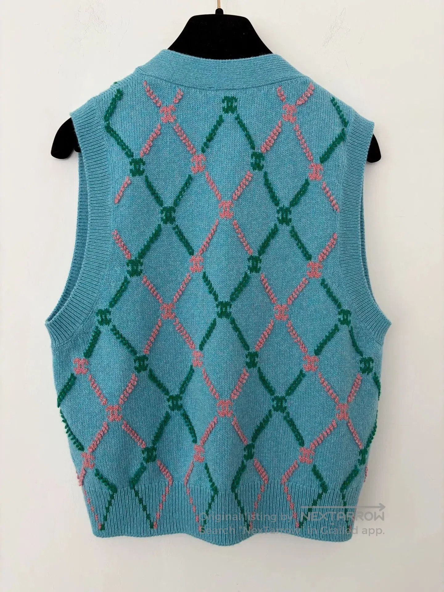 Chanel Chanel Blue Quilted Knit Vest. Size US M / EU 48-50 / 2 - 2 Thumbnail