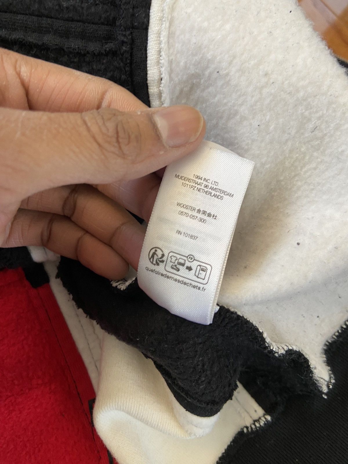 ハニちゃん着用 Supreme Patchwork Zip Up Hooded