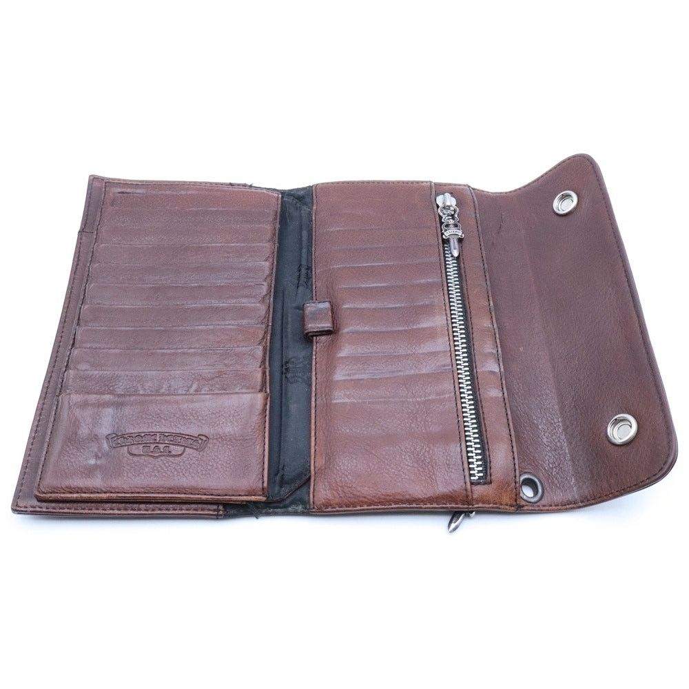 Chrome Hearts Chrome Hearts Wave Leather Wallet Brown BCA375 Size ONE SIZE - 5 Thumbnail