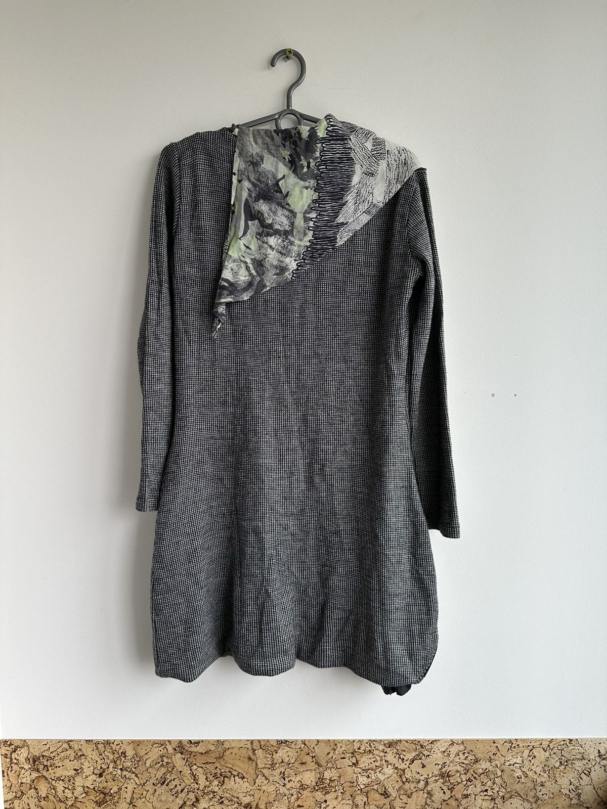 Other Save The Queen Houndstooh Wool Dress Long Sleeve Size M Grey Size M / US 6-8 / IT 42-44 - 2 Thumbnail
