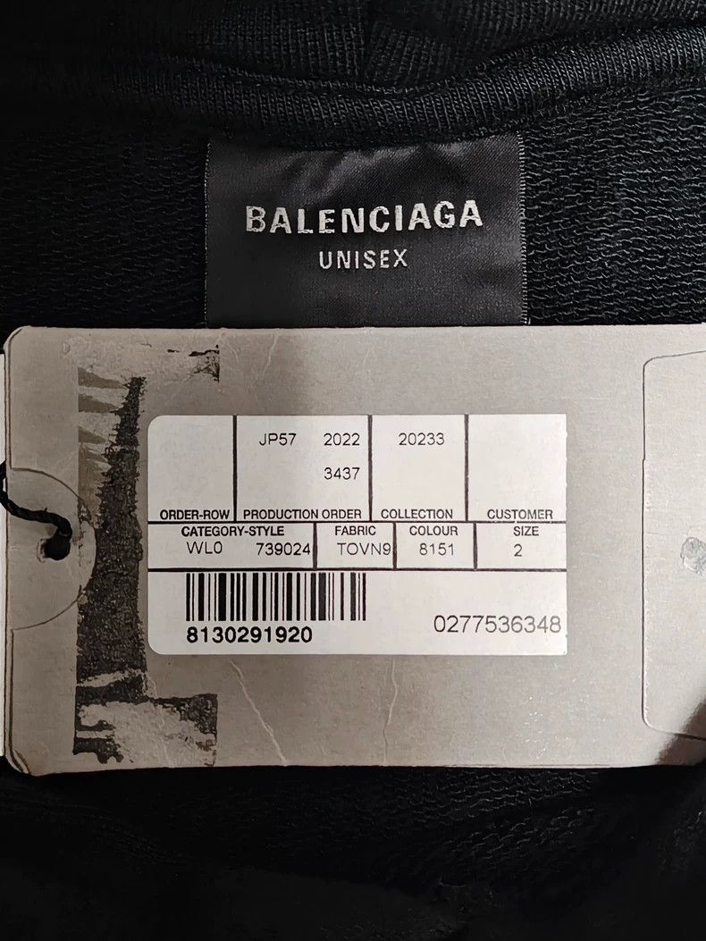 Balenciaga Balenciaga size 2 Erosive Website Embroidered Washed Destru Size US S / EU 44-46 / 1 - 5 Thumbnail