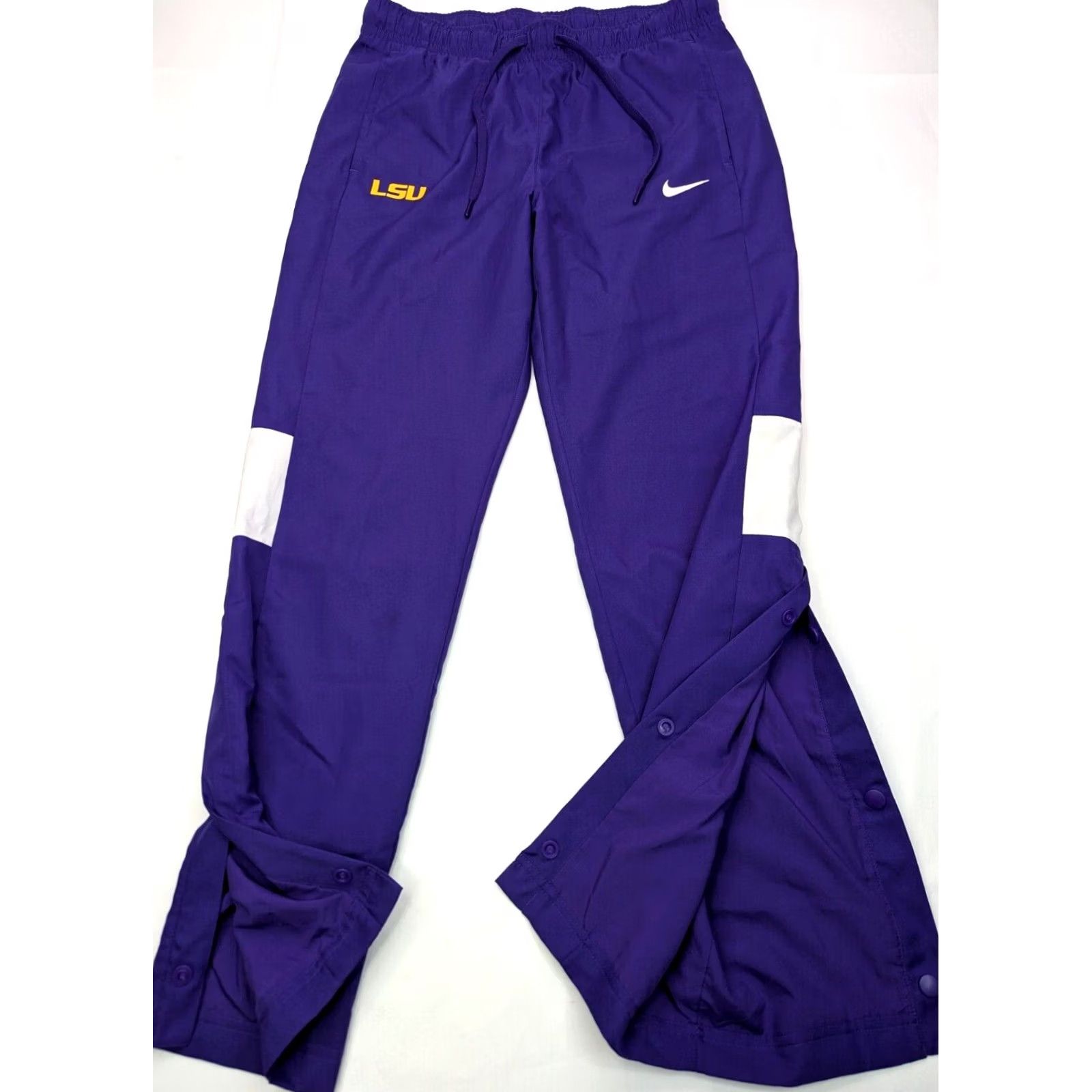 Nike Nike LSU Tigers Dri-FIT Warm Up Pants, Men M, Purple Gold, Straight Leg, Track Pants Size US 31 - 2 Thumbnail