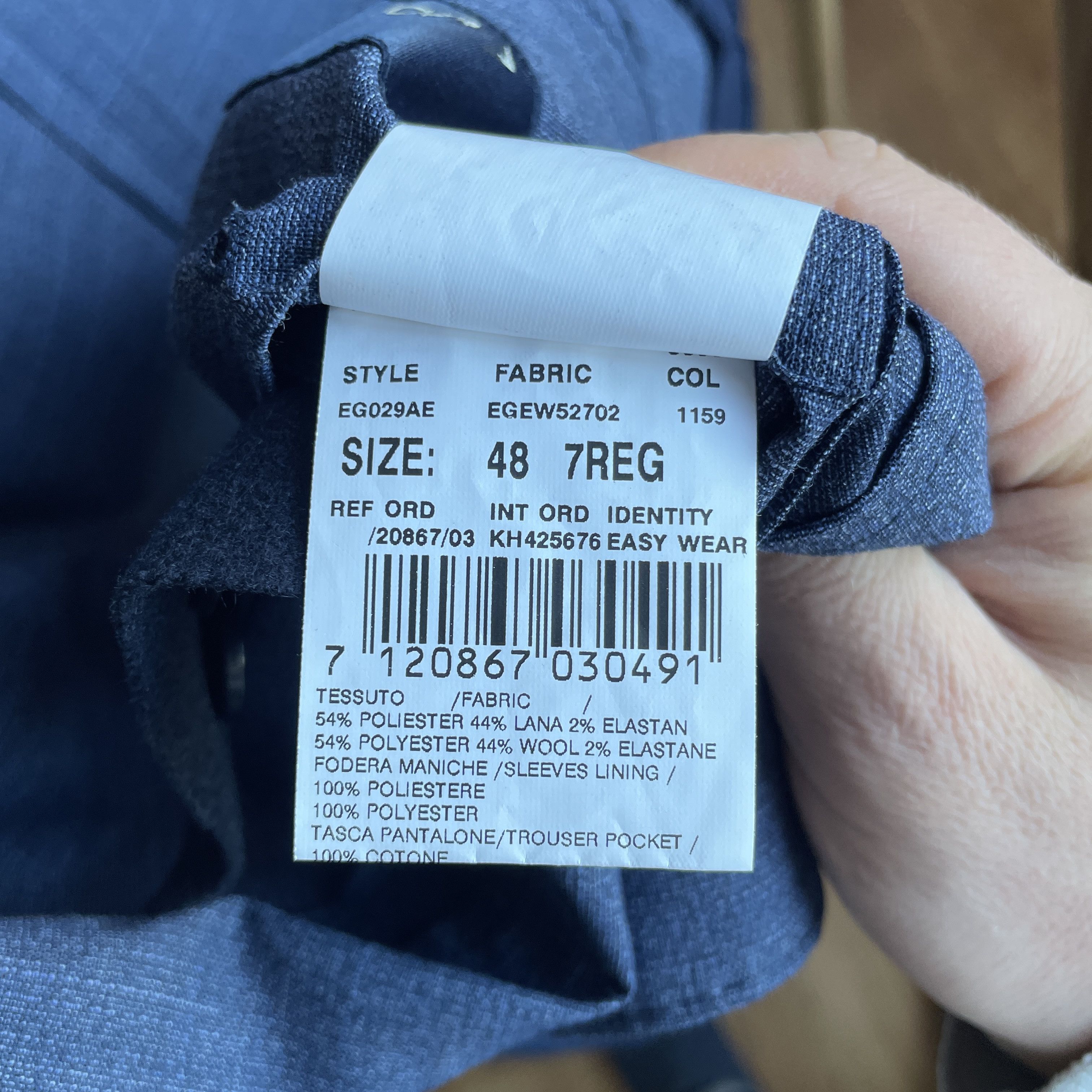 Lardini Lardini Easy Wear Check Wool Blend Unlined Blazer Size 38R - 9 Thumbnail