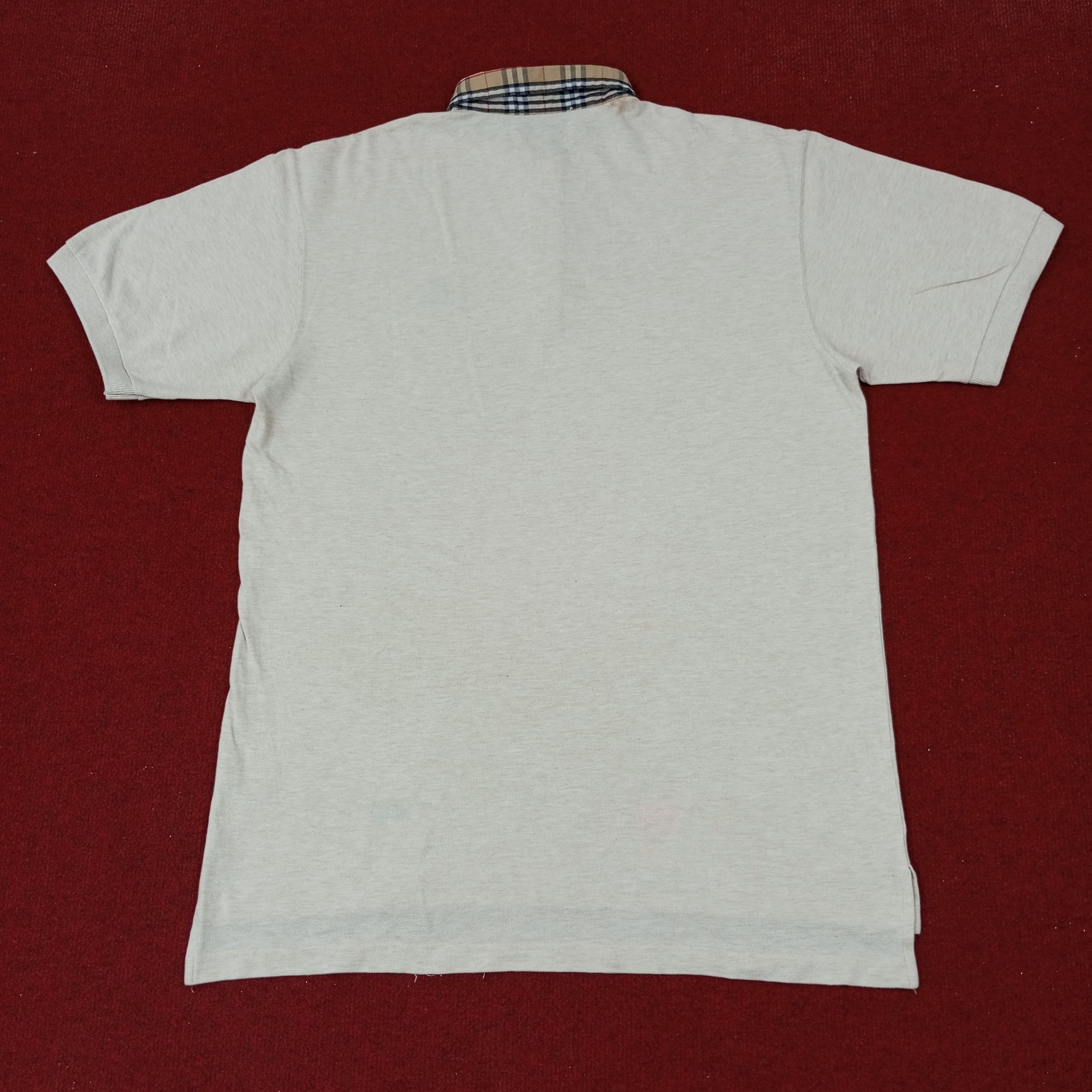 Burberry × Vintage Burberrys Fashion Brand Nova Check Collar Polos c219n74 Size US L / EU 52-54 / 3 - 4 Thumbnail