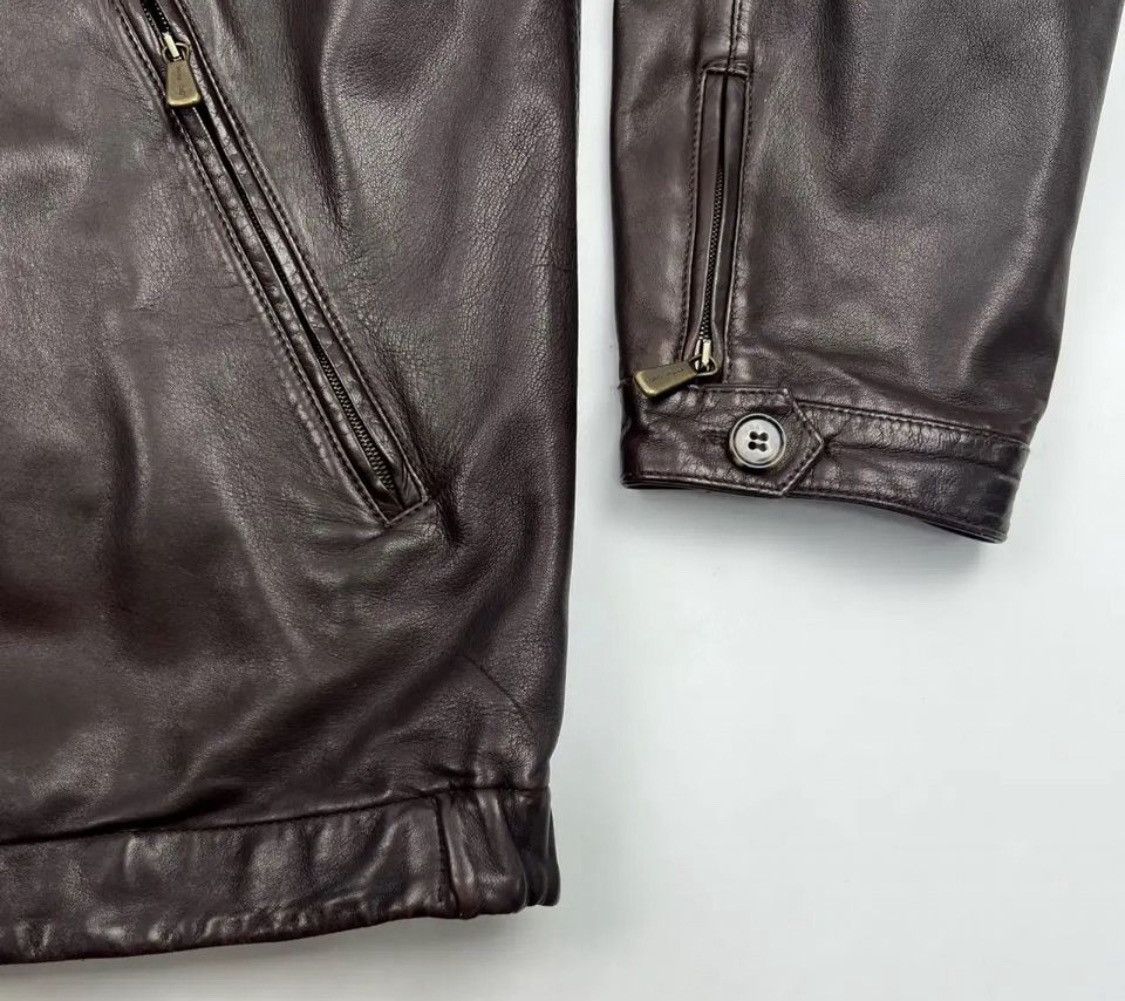 Loro Piana Loro Piana Leather Biker Jacket Size US XXL / EU 58 / 5 - 4 Thumbnail