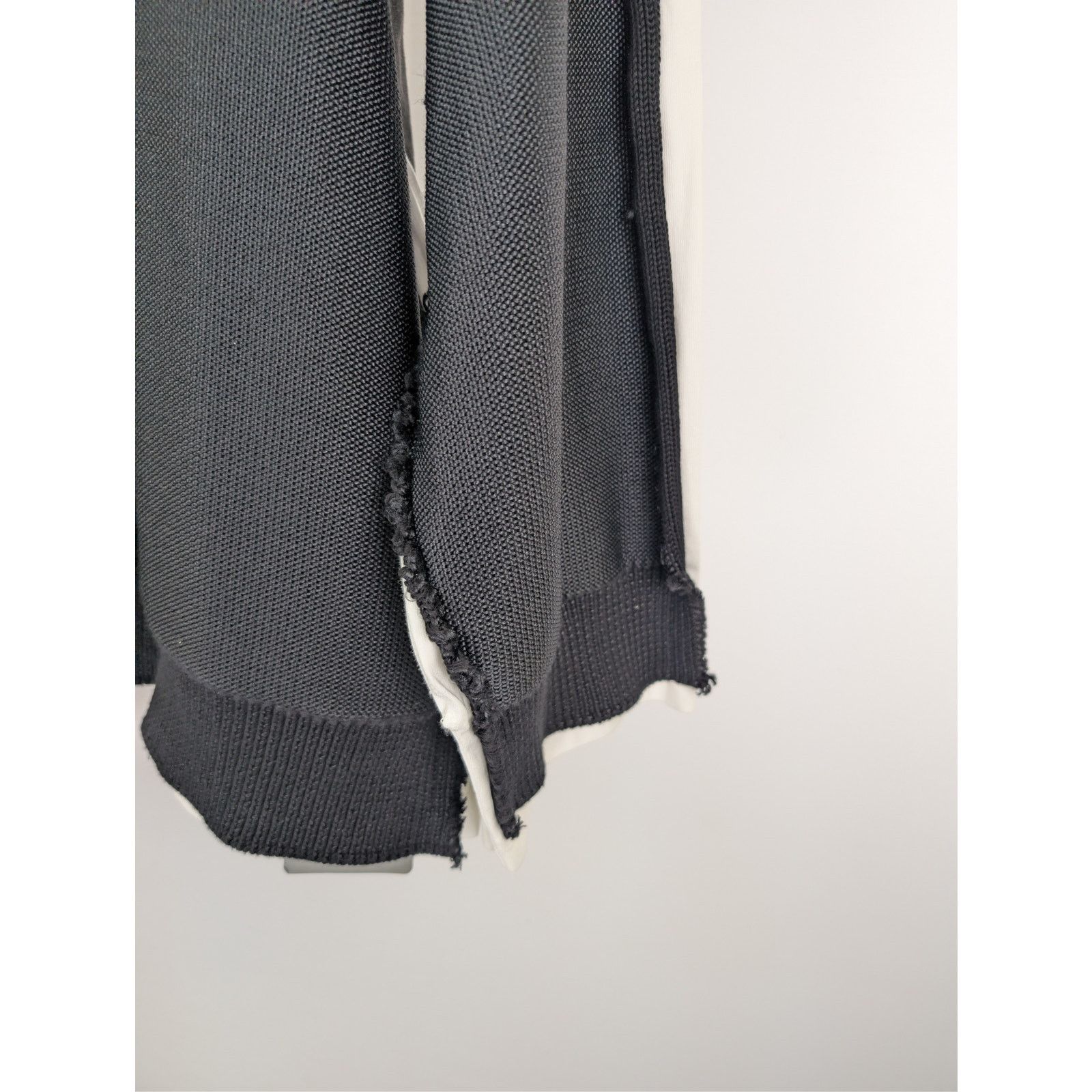Balenciaga o1rshd1 Cotton Hybride Large Sweater T-Shirt in Black Size US L / EU 52-54 / 3 - 5 Thumbnail