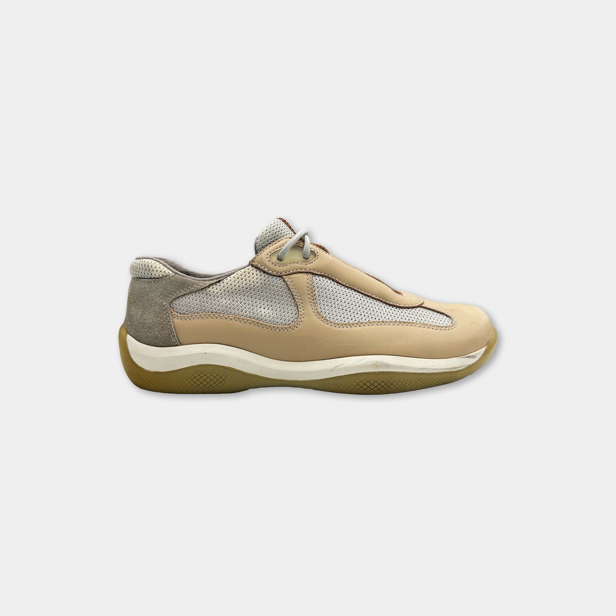 Prada America’s Cup Beige Low Sneakers