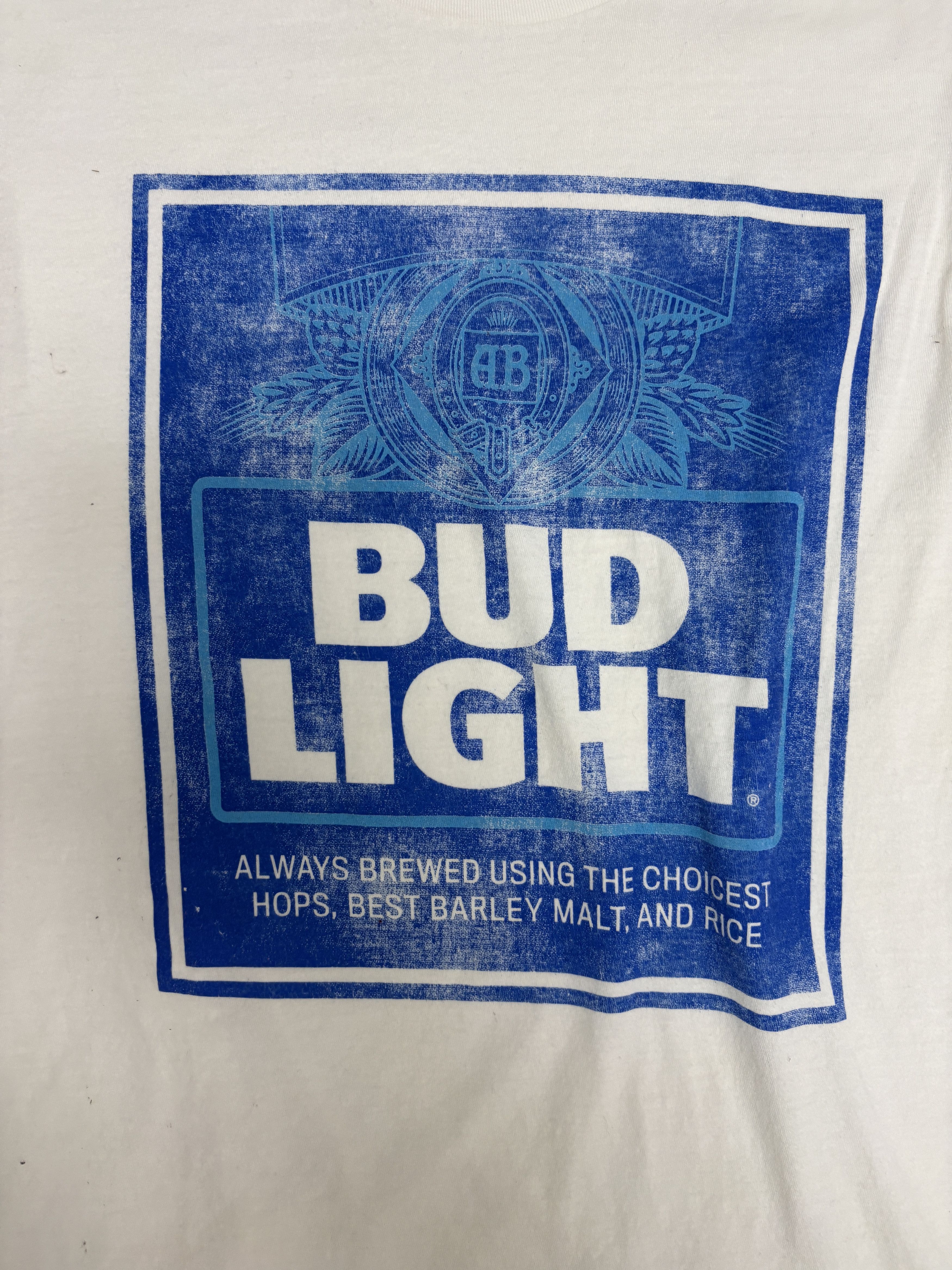 Vintage Bud Light Beer Vintage White T-Shirt Tee Size US M / EU 48-50 / 2 - 2 Thumbnail