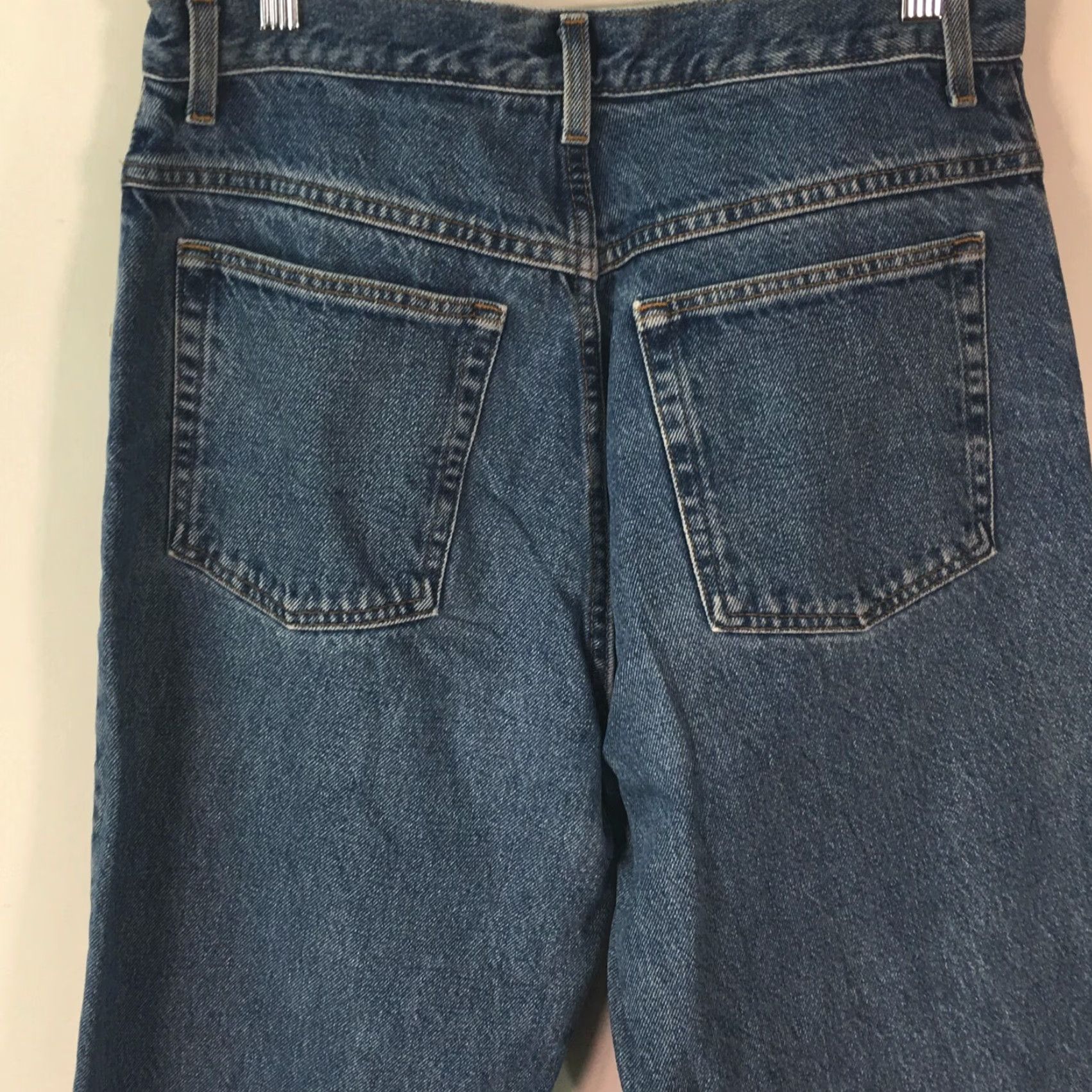 Vintage L.L. Bean Women's Jeans Size 12 Relaxed Mid Rise Straight Blue 32X30 Size 34" / US 12 / IT 48 - 4 Thumbnail