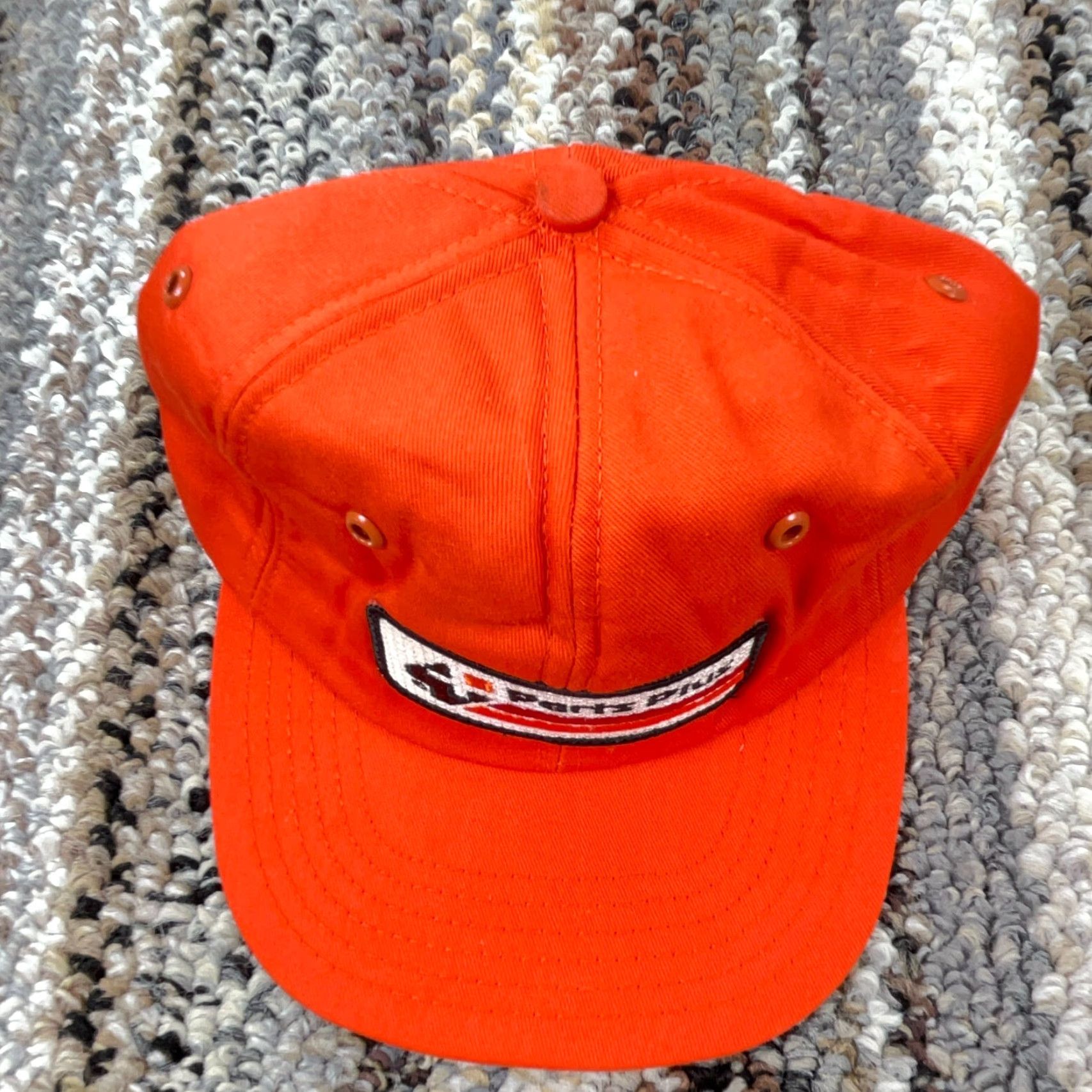 Vintage VINTAGE Trucker Hat Cap Snapback Orange Patch Racing 80s USA Blaze L Men Adjustable Twill Size 44L - 3 Thumbnail