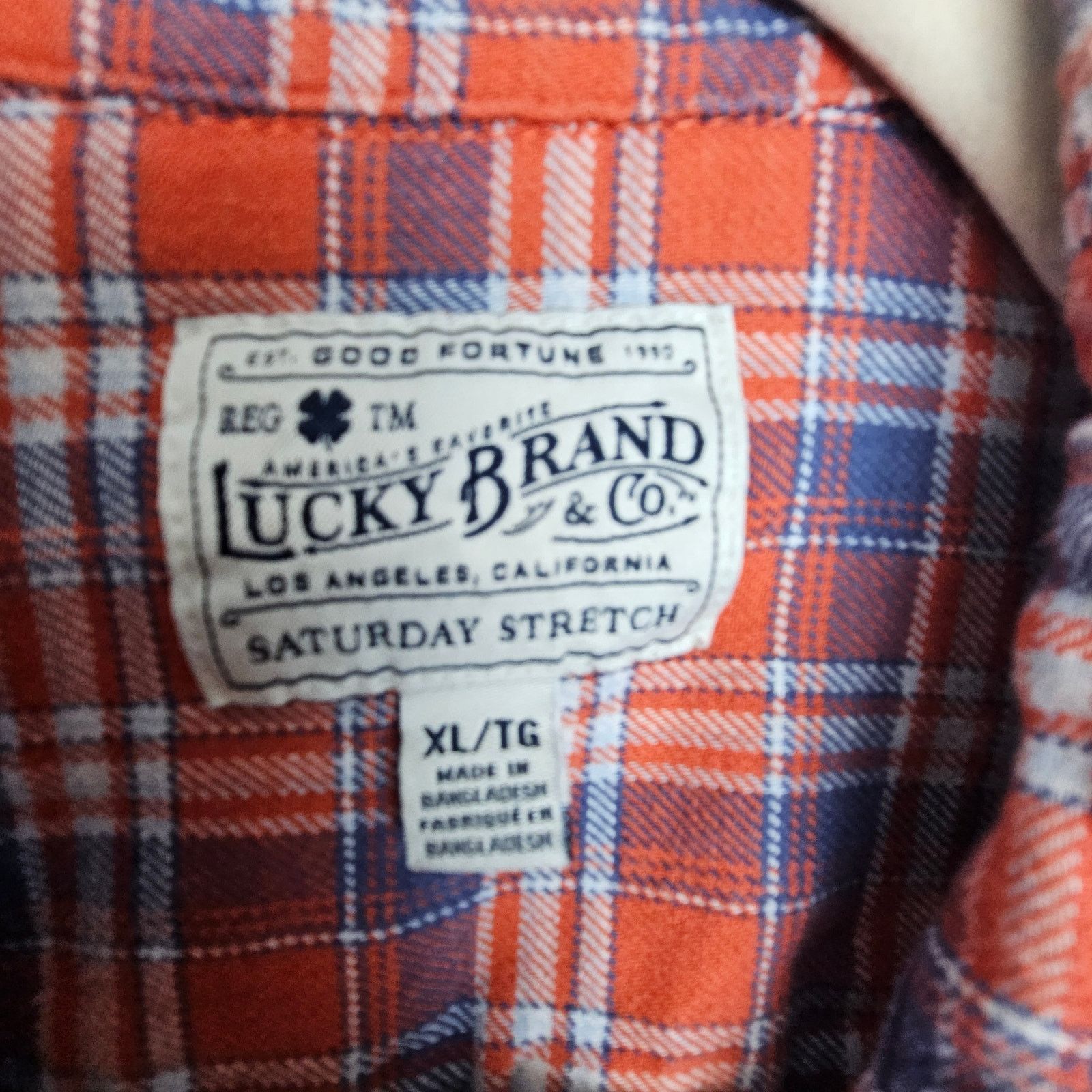 Lucky Brand Lucky Brand Men Plaid Flannel Shirt XL Western Grunge Casual Size US XL / EU 56 / 4 - 3 Thumbnail