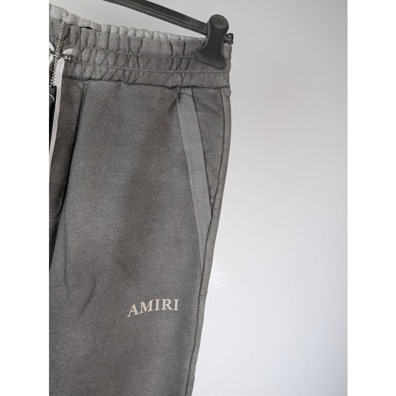 Amiri o1rshd1 Aged Puff Logo Sweatpants in Grey Size US 32 / EU 48 - 5 Thumbnail