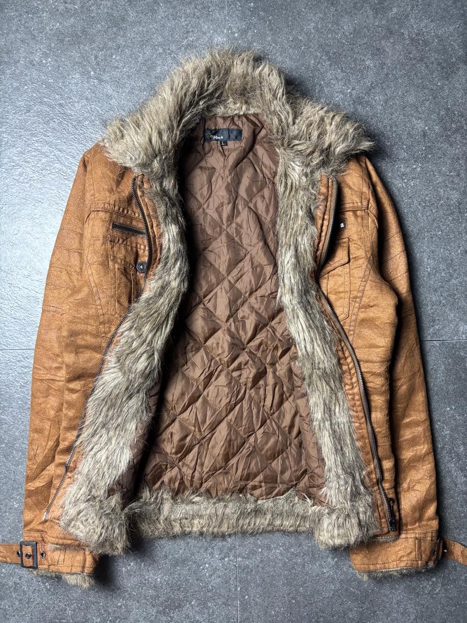 In The Attic 2000s Day Moon by In The Attic Fur Vkei Riders Jacket Size US M / EU 48-50 / 2 - 14 Thumbnail