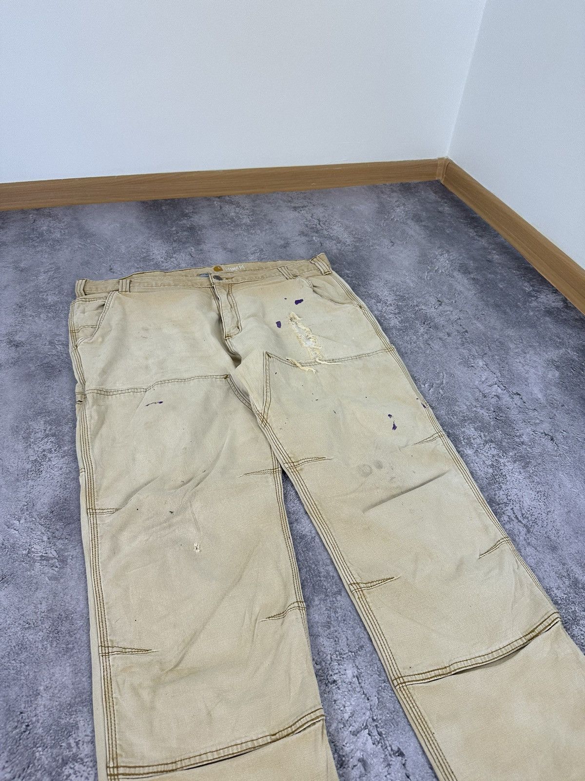 Carhartt Vintage Carhartt Double Knee Cargo Distressed USA Work Pants Size US 40 / EU 56 - 5 Thumbnail