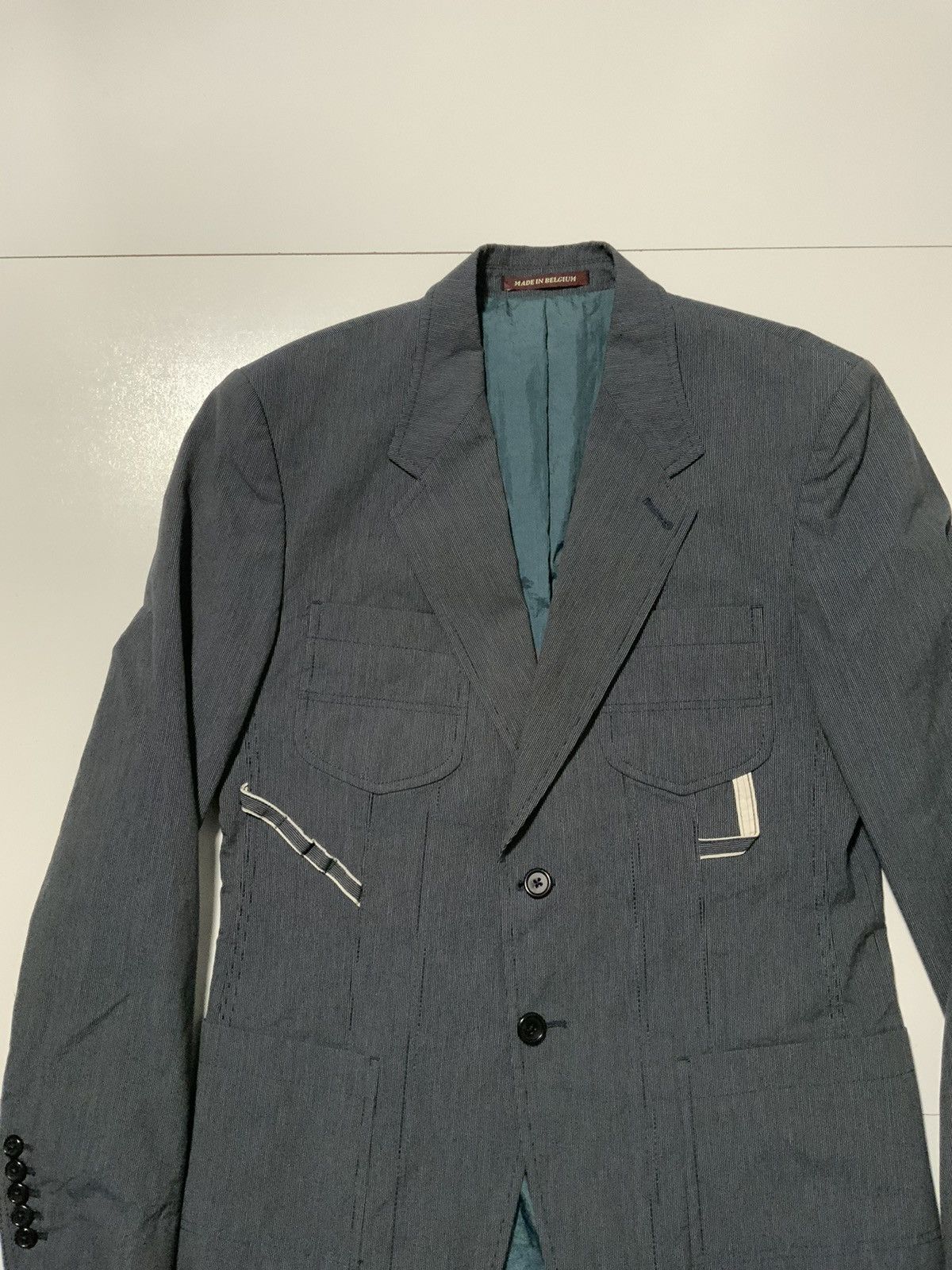 Paul Smith $795 Paul Smith Nylon Lined Stripe Sportscoat Blazer Jacket Size US S / EU 44-46 / 1 - 4 Thumbnail