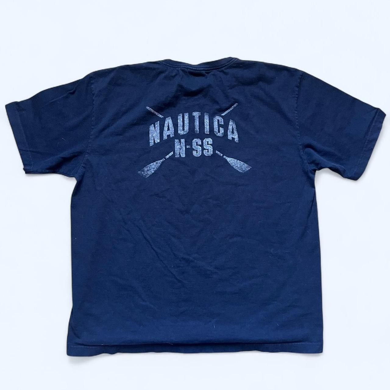 Nautica black vintage boxy fit nautica logo tshirt, size L Size US L / EU 52-54 / 3 - 3 Thumbnail