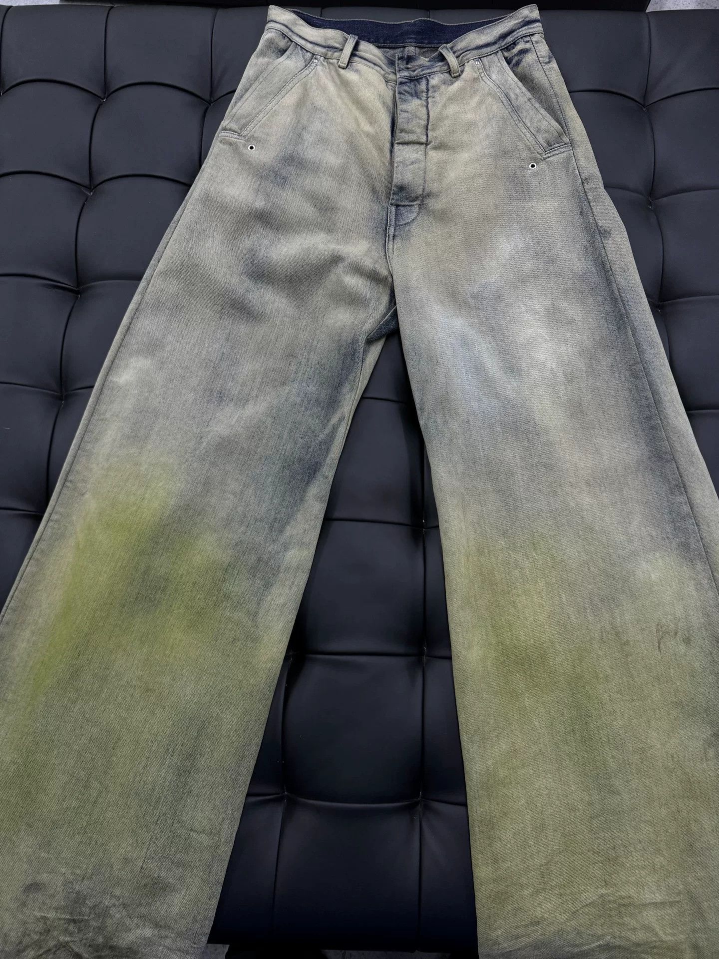 Rick Owens Rick Owens Gradient Destroyed Denim Pants Size US 30 / EU 46 - 1 Thumbnail