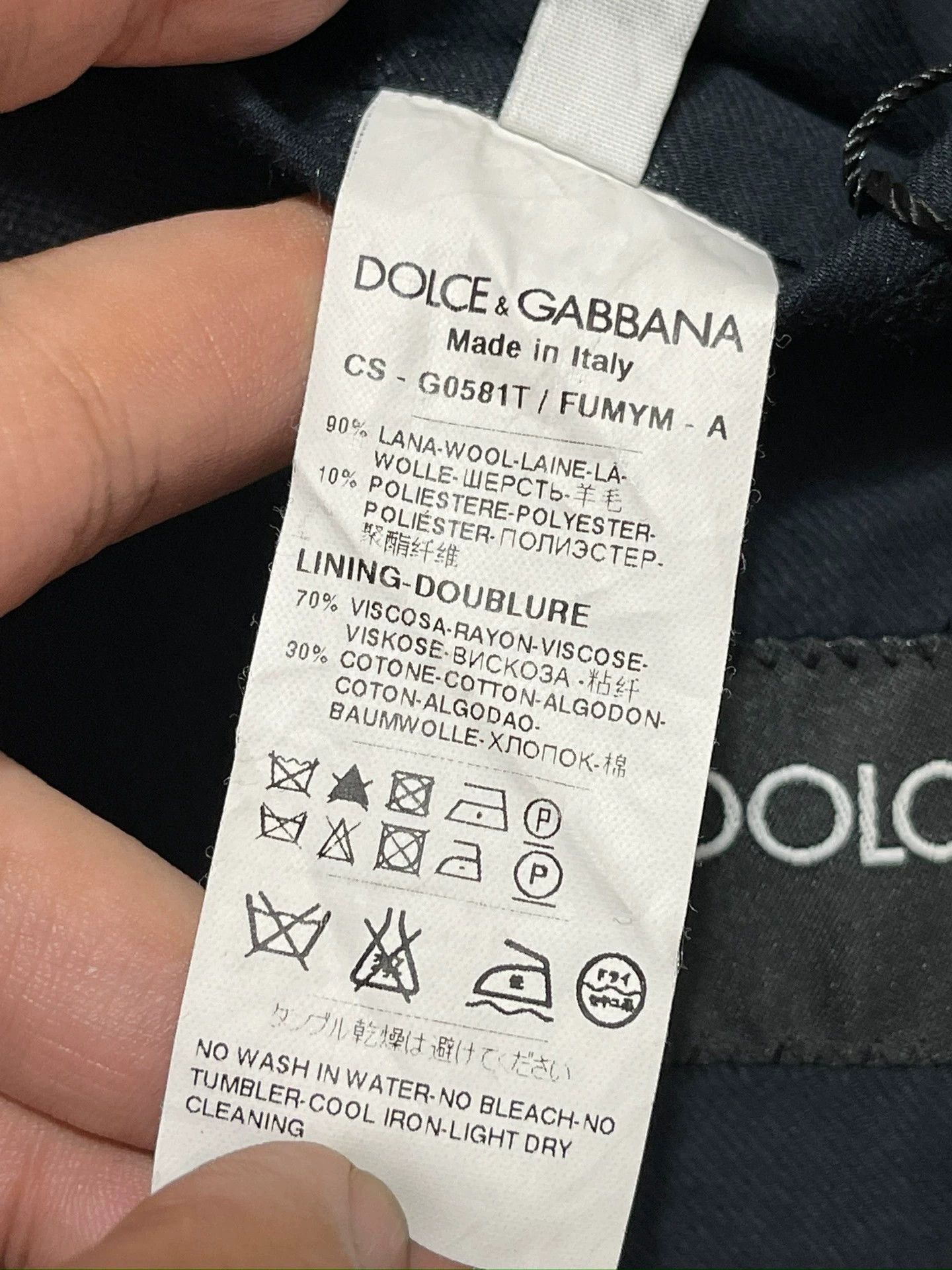 Dolce & Gabbana Black Long Wool Blend Coat - Size L Size US XXS / EU 40 - 8 Thumbnail