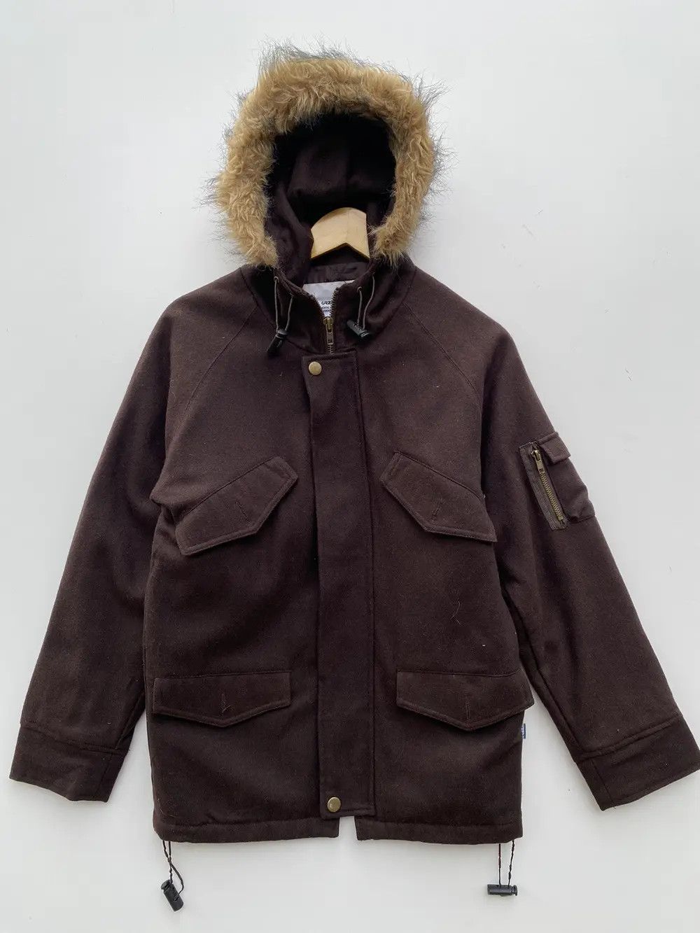 Japanese Brand × Vintage Vtg Wool Jacket Fur Winter Size US M / EU 48-50 / 2 - 1 Thumbnail