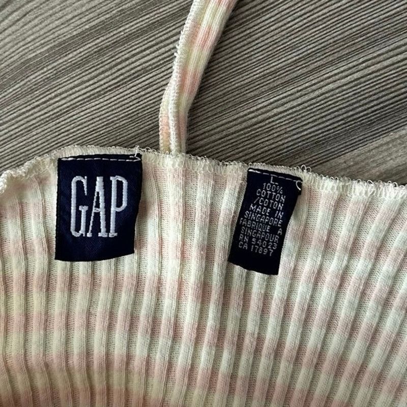 Gap gap pink and yellow striped long sleeve wrap shirt Size L / US 10 / IT 46 - 4 Thumbnail