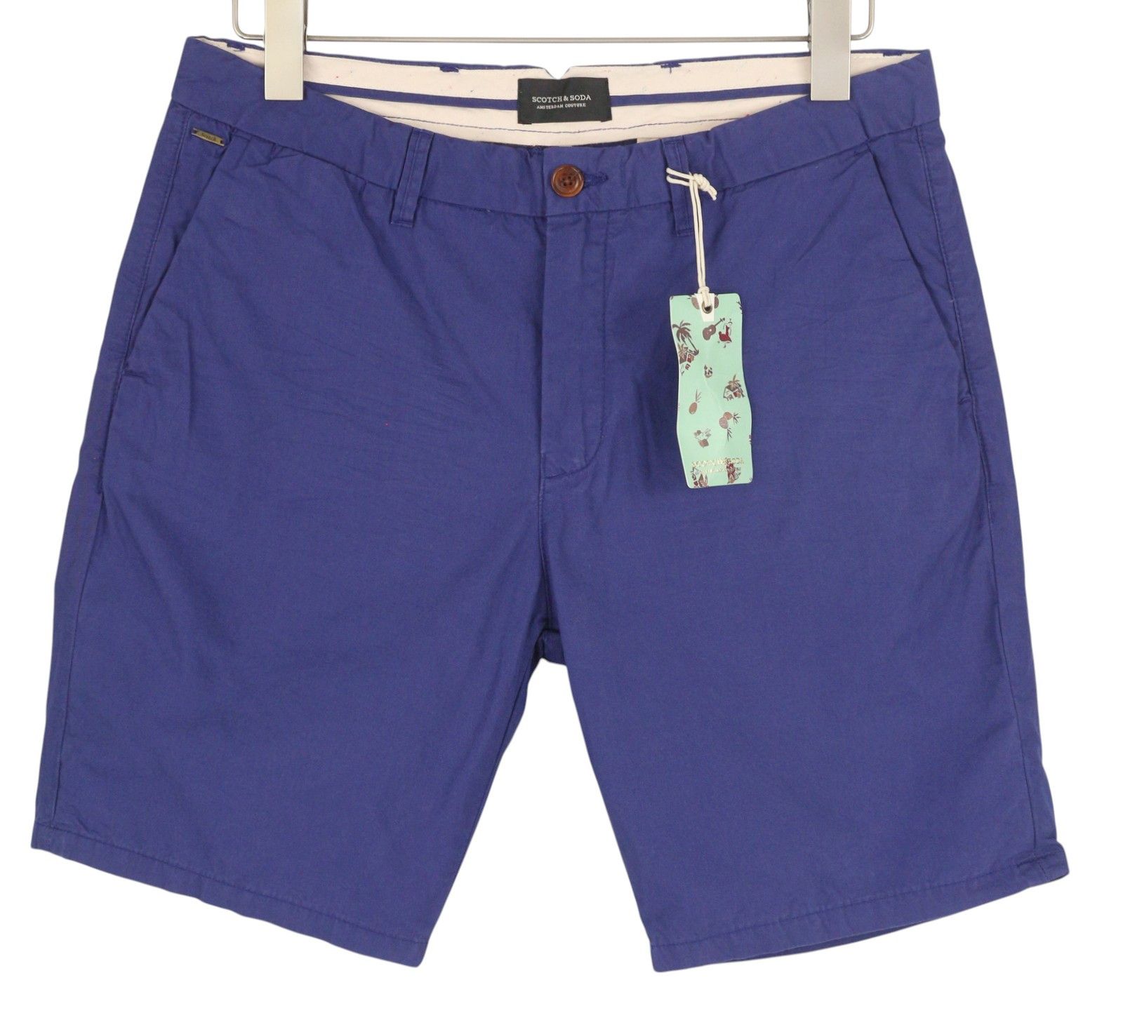 Scotch & Soda W29 Chino Blue Zip Fly 5-Design Pockets Logo 84157 Size US 29 - 1 Thumbnail