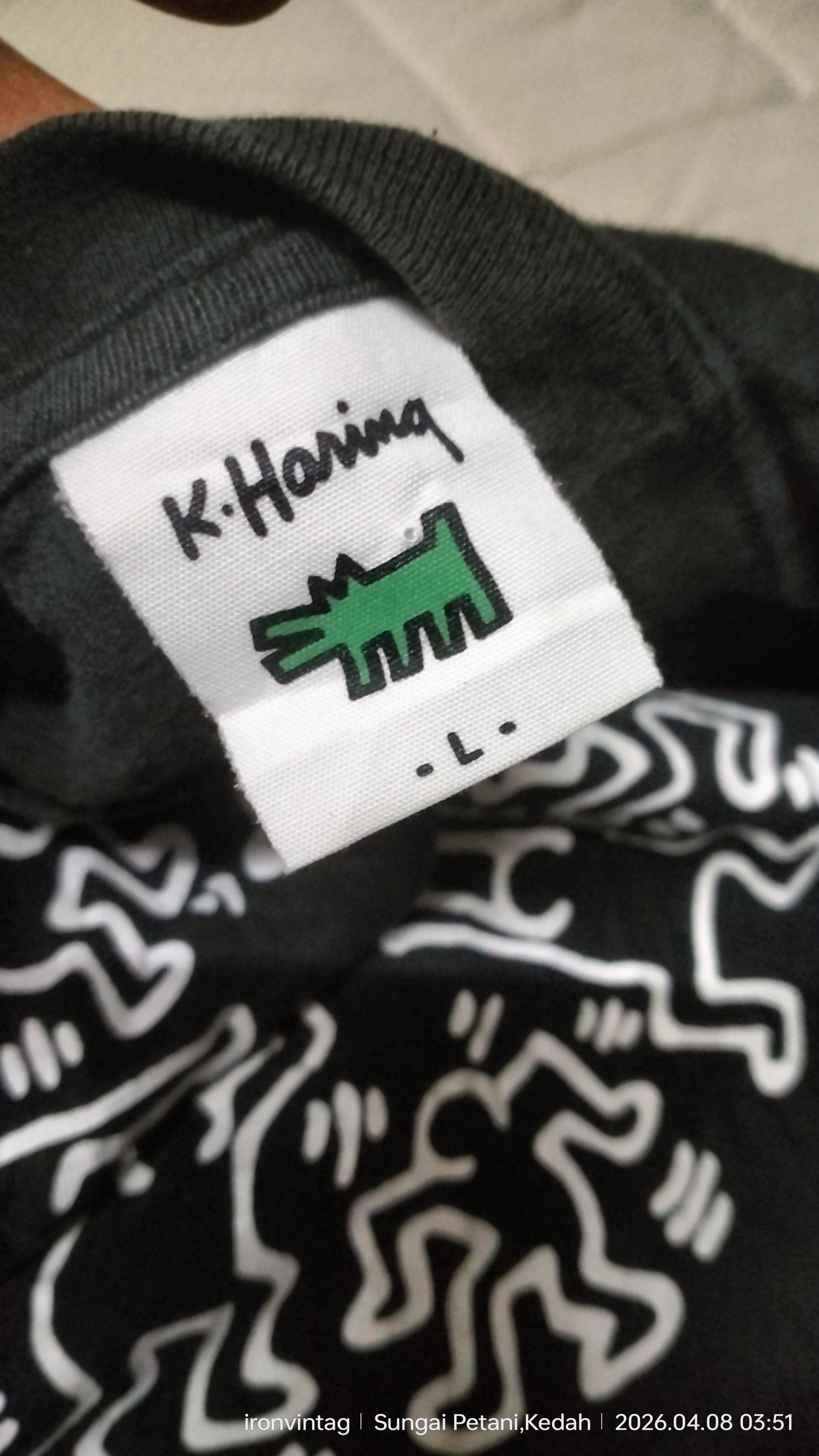 Keith Haring Vintage Keith Haring T-shirt Size US L / EU 52-54 / 3 - 4 Thumbnail