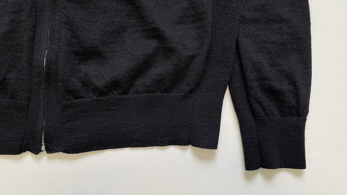 Comme des Garcons Black Wool Zip Front Cardigan Size US M / EU 48-50 / 2 - 9 Thumbnail