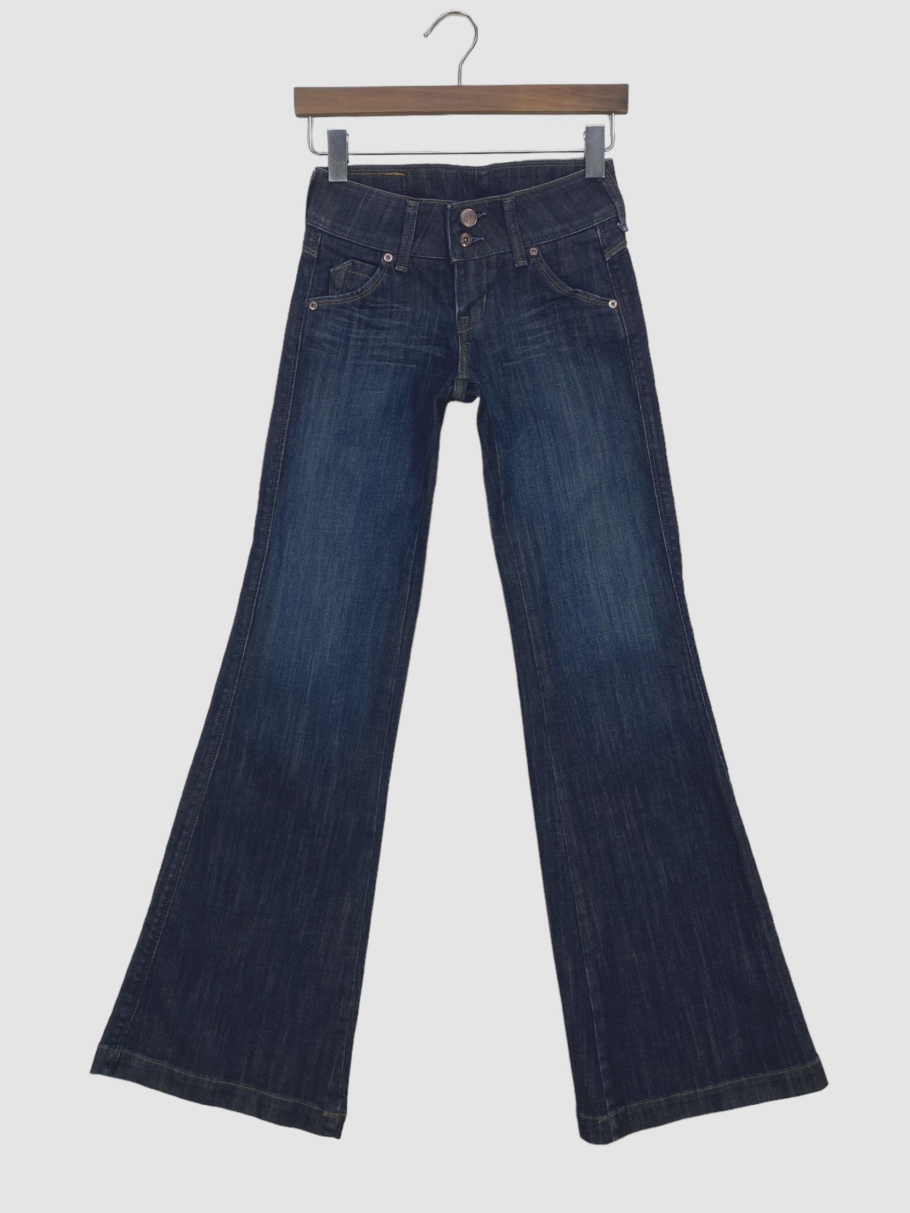 Japanese Brand Brappers Flare Denim Jeans Distressed Bootcut Jeans Size 26" / US 2 / IT 38 - 2 Thumbnail