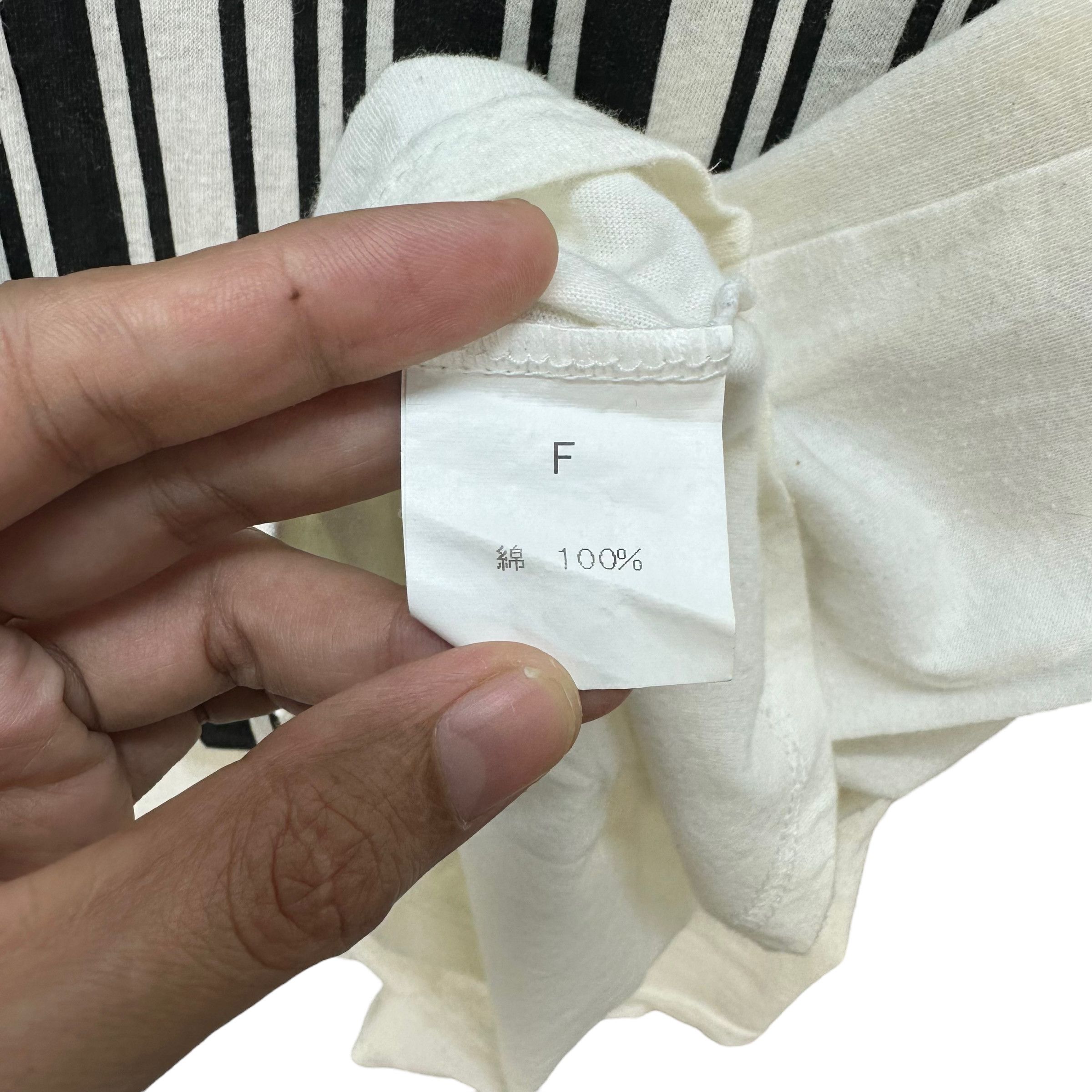 Japanese Brand VINTAGE UPC BARCODE OVERSIZED LONG SLEEVE TEES #7578-154 Size ONE SIZE - 8 Thumbnail