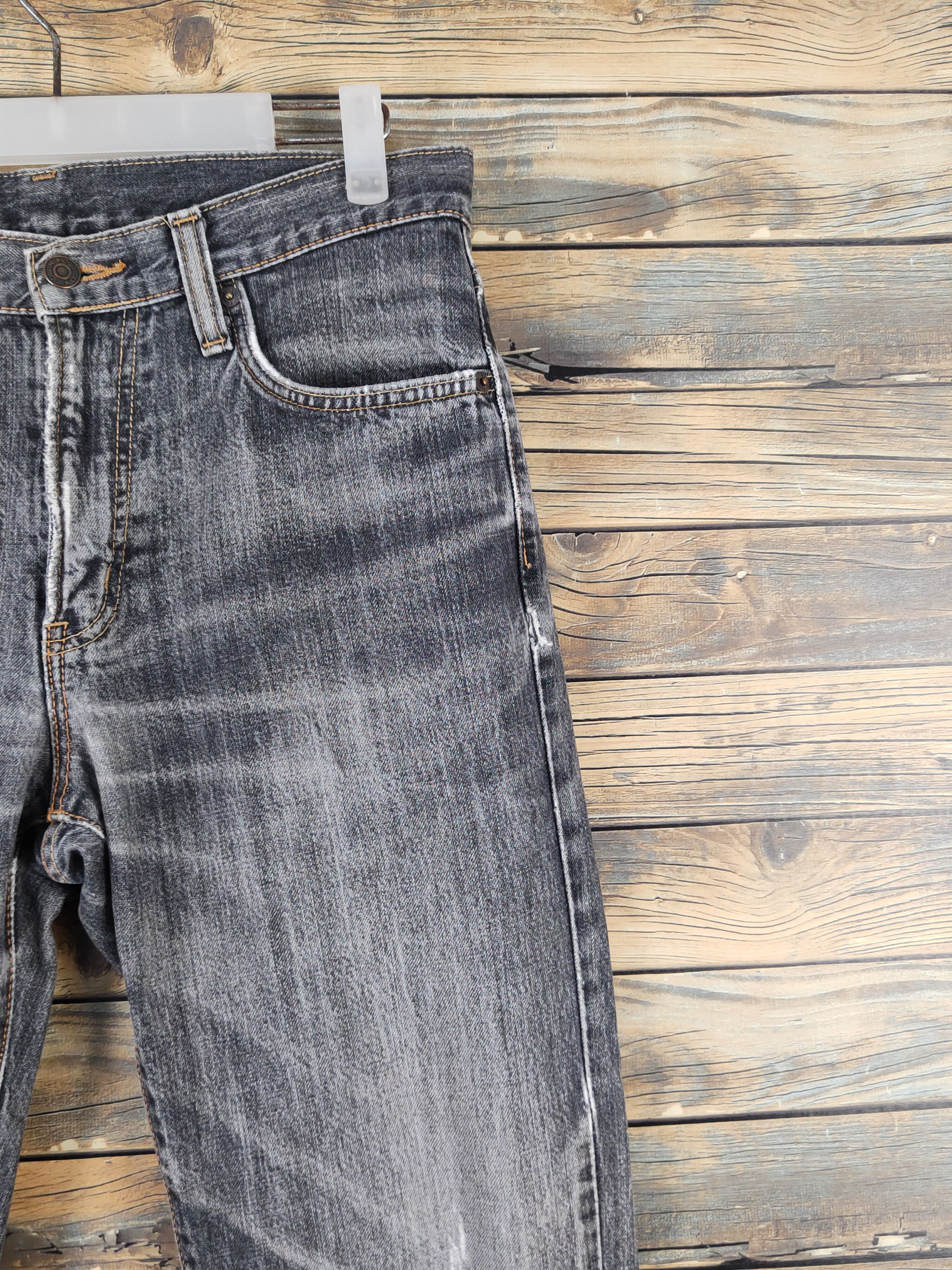 Edwin Edwin Black Distressed Ripped denim Jeans #W1385 Size US 32 / EU 48 - 5 Thumbnail