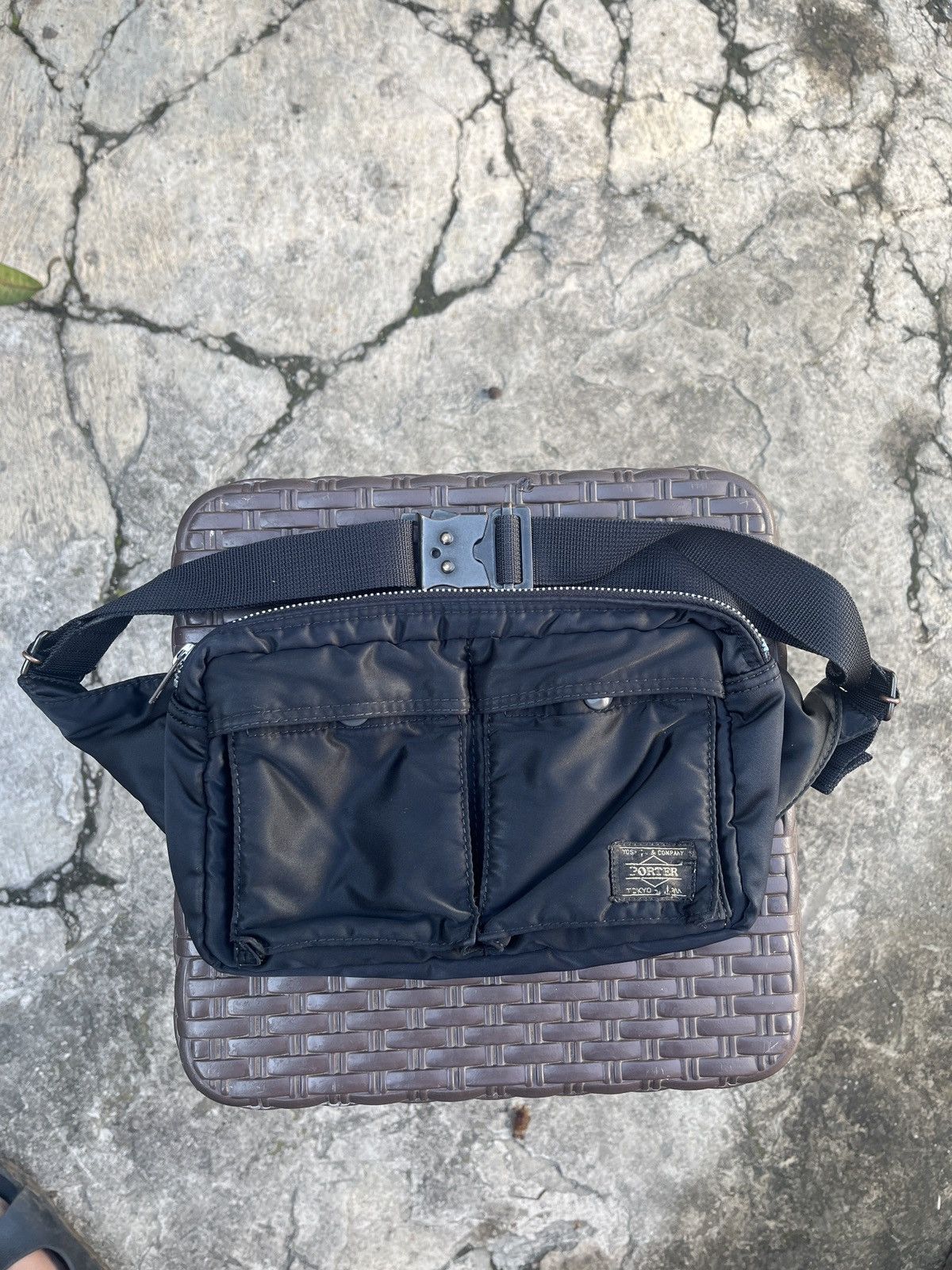 image of Porter Tanker Waist Bag in Black, Men's