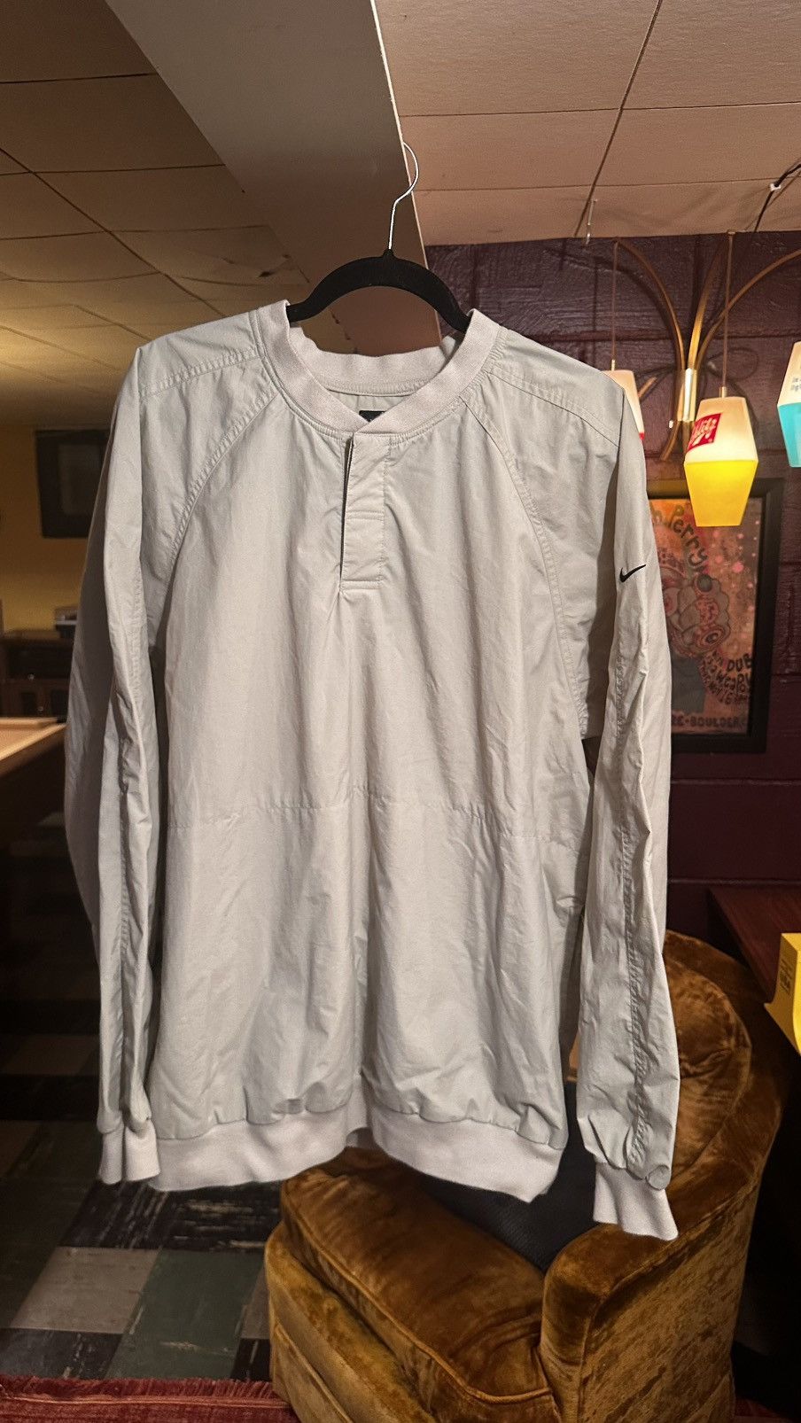 Nike × Vintage Off White Nike Hockey Jersey Size US L / EU 52-54 / 3 - 1 Thumbnail