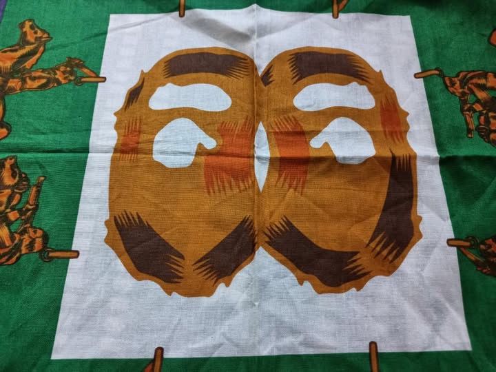 Bape BAPE Double Ape Head Scarf 'Green' Size ONE SIZE - 2 Thumbnail