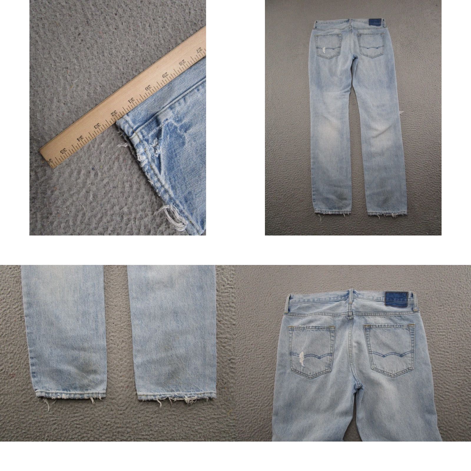 American Eagle Outfitters American Eagle Outfitters Jeans Men Slim Straight Distressed 32x32 Blue Denim Cotton 5-Pocket Logo Inseam 32 Regular Size 32 Vintage: No Size US 32 / EU 48 - 9 Thumbnail