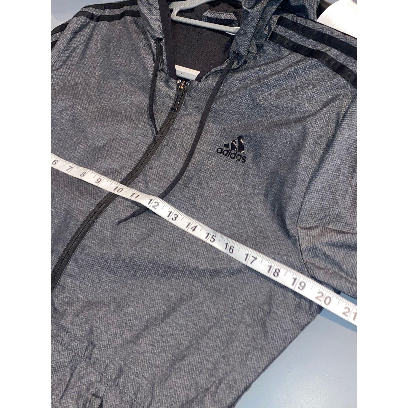 Adidas Adidas Full Zip Hooded Track Jacket Gray and Black Medium Size S / US 4 / IT 40 - 5 Thumbnail