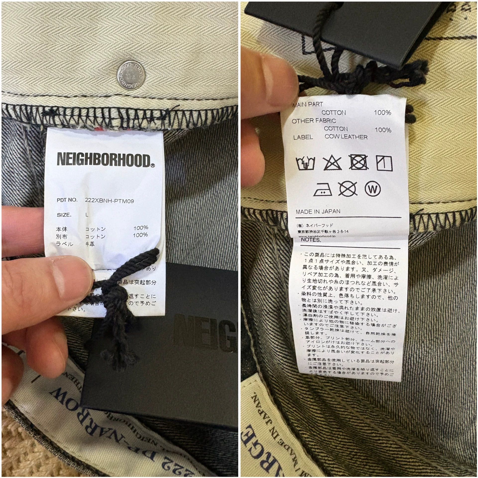 Neighborhood Neighborhood 22AW Blue Line Cut Black Washed Jeans L New Size US 34 / EU 50 - 8 Thumbnail