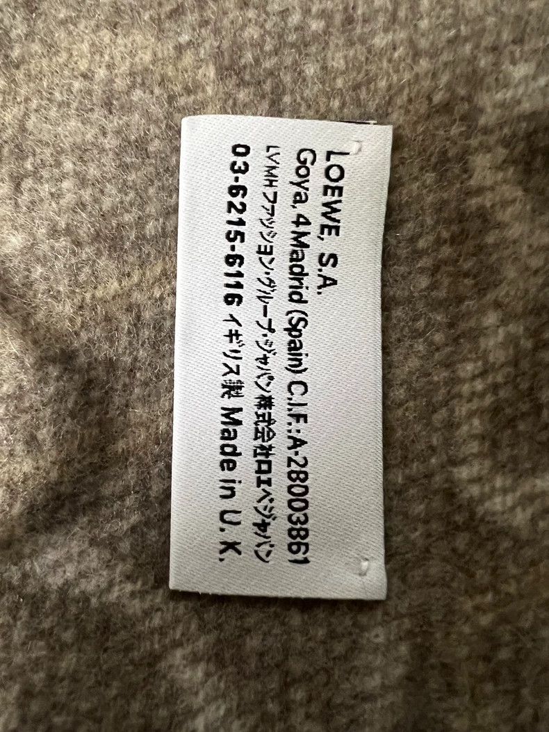 Loewe LOEWE Milk tea color beige cashmere wool scarf Size ONE SIZE - 4 Thumbnail