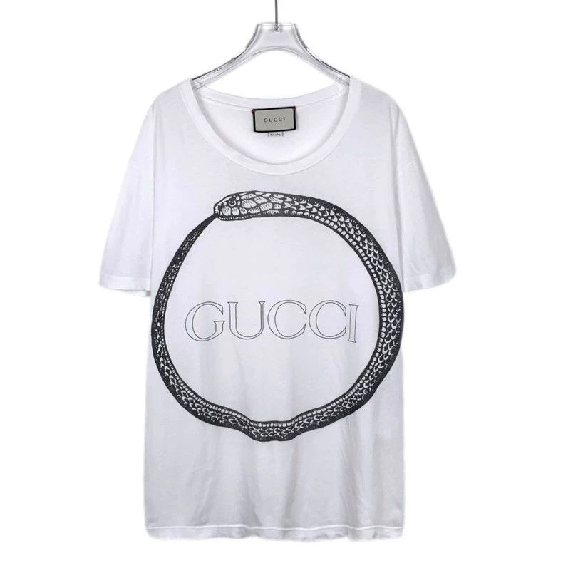 Gucci Gucci White logo letter snake head printed round-neck cotto Size US XXL / EU 58 / 5 - 1 Thumbnail